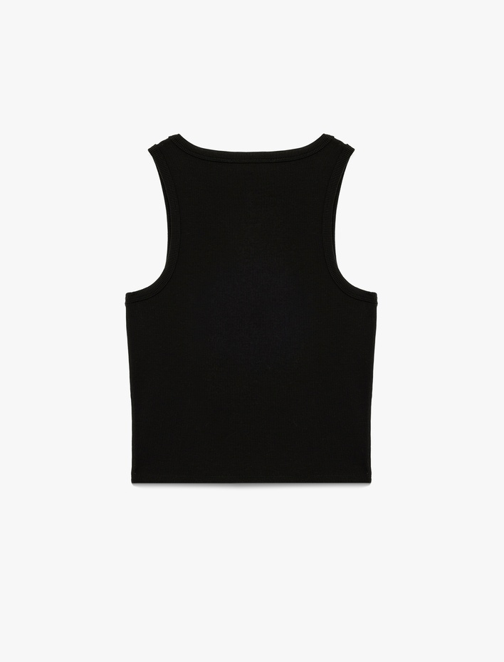  Slim Fit Bisiklet Yaka Kolsuz Atlet