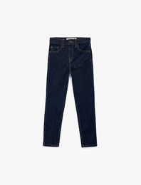 Pamuklu Cepli Slim Fit Denim Pantolon - Slim Jeans
