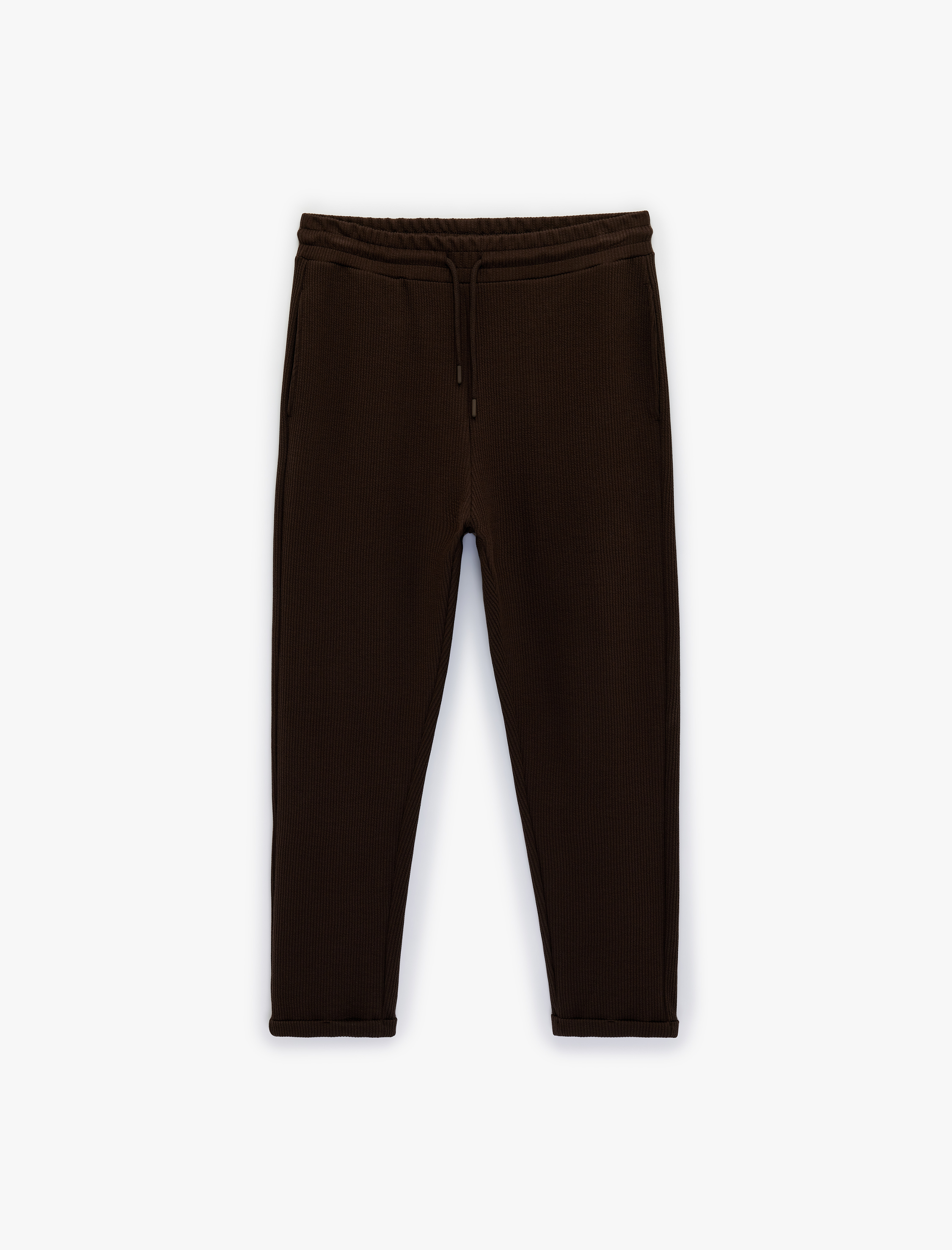   Duble Paça Cepli Beli Bağcıklı Eşofman Altı