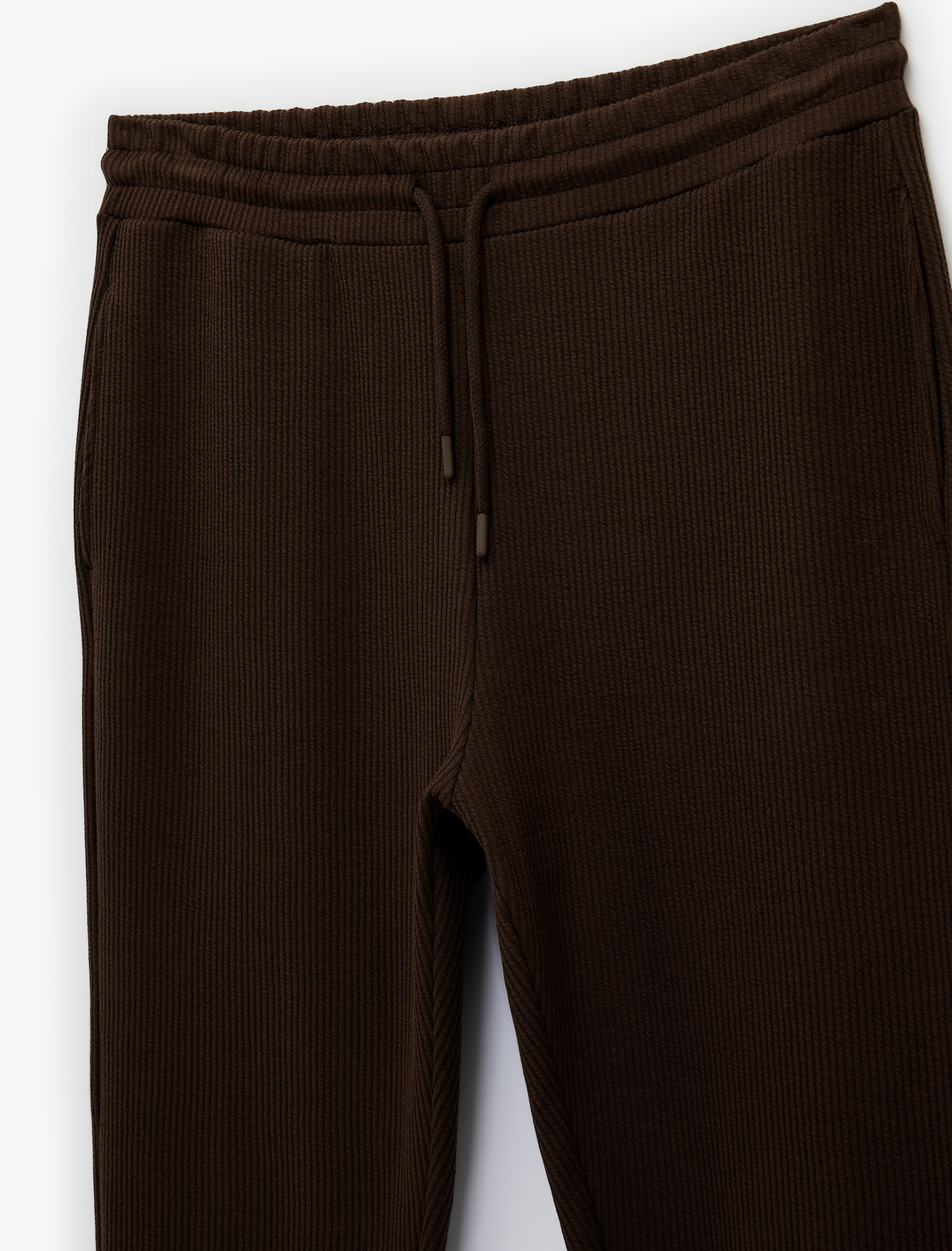   Duble Paça Cepli Beli Bağcıklı Eşofman Altı