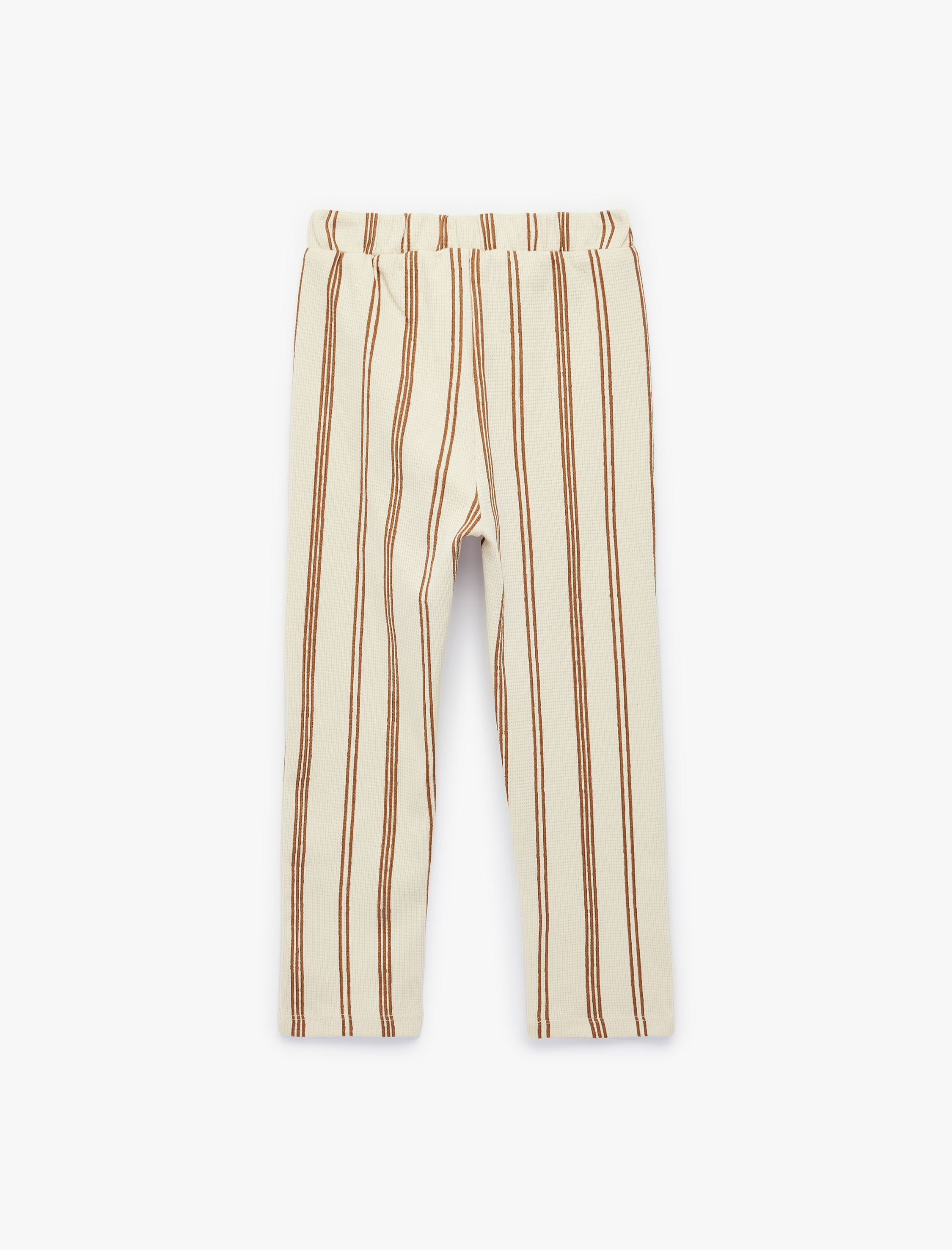  Erkek Bebek Pamuklu Beli Bağlamalı Çizgili Eşofman Altı