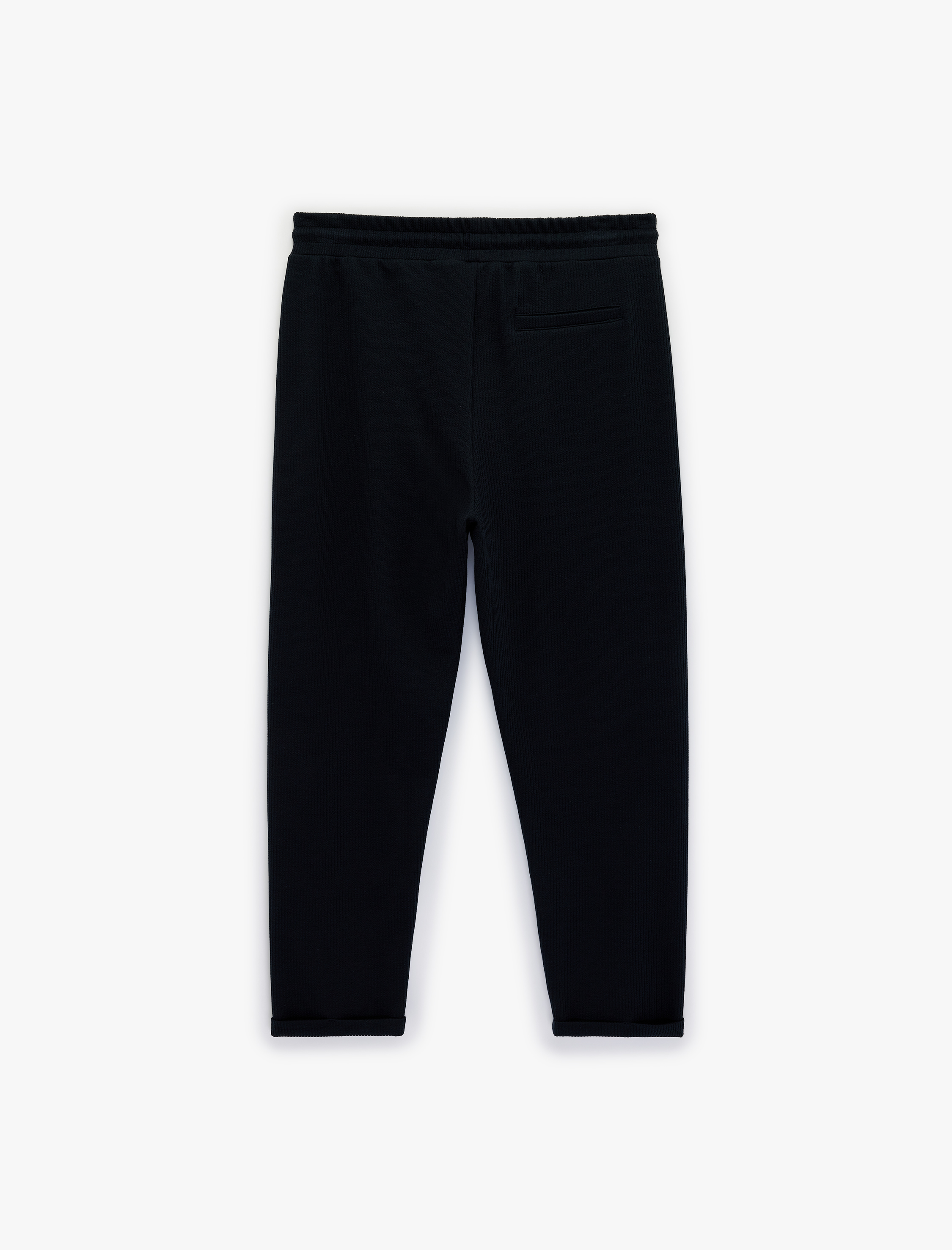   Duble Paça Cepli Beli Bağcıklı Eşofman Altı