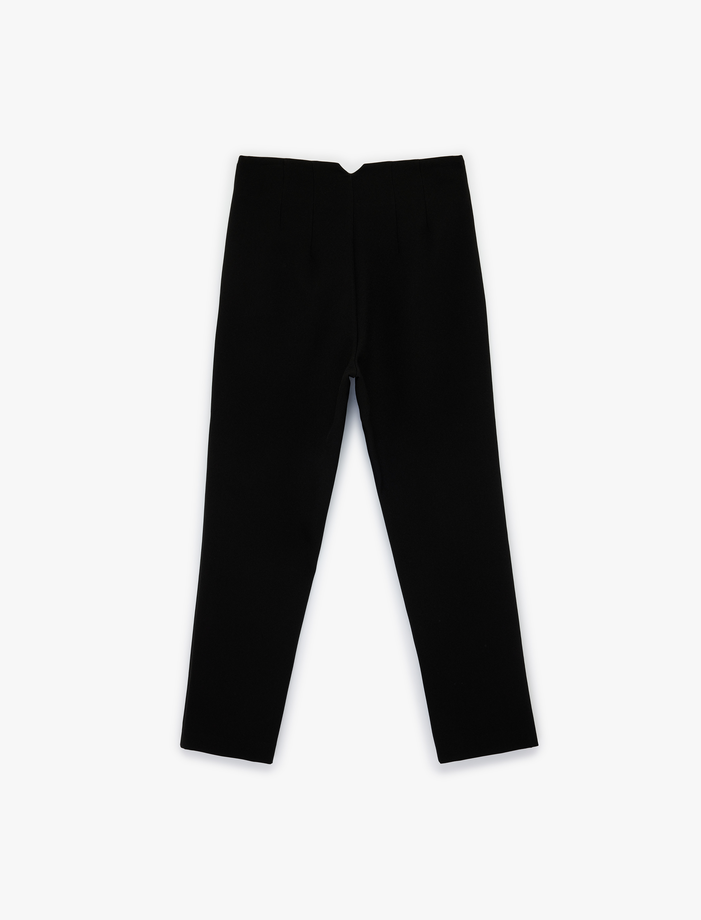   Yüksek Bel Cepli Cigarette Kumaş Pantolon