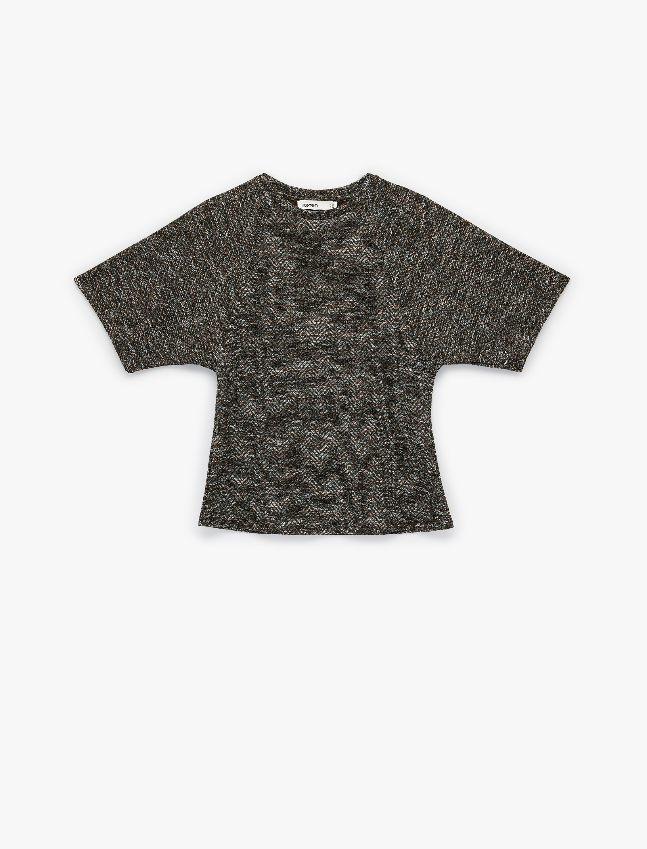   Regular Fit Kısa Kollu Bisiklet Yaka Tişört