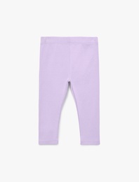 Beli Lastikli Pamuklu Fitilli Basic Tayt