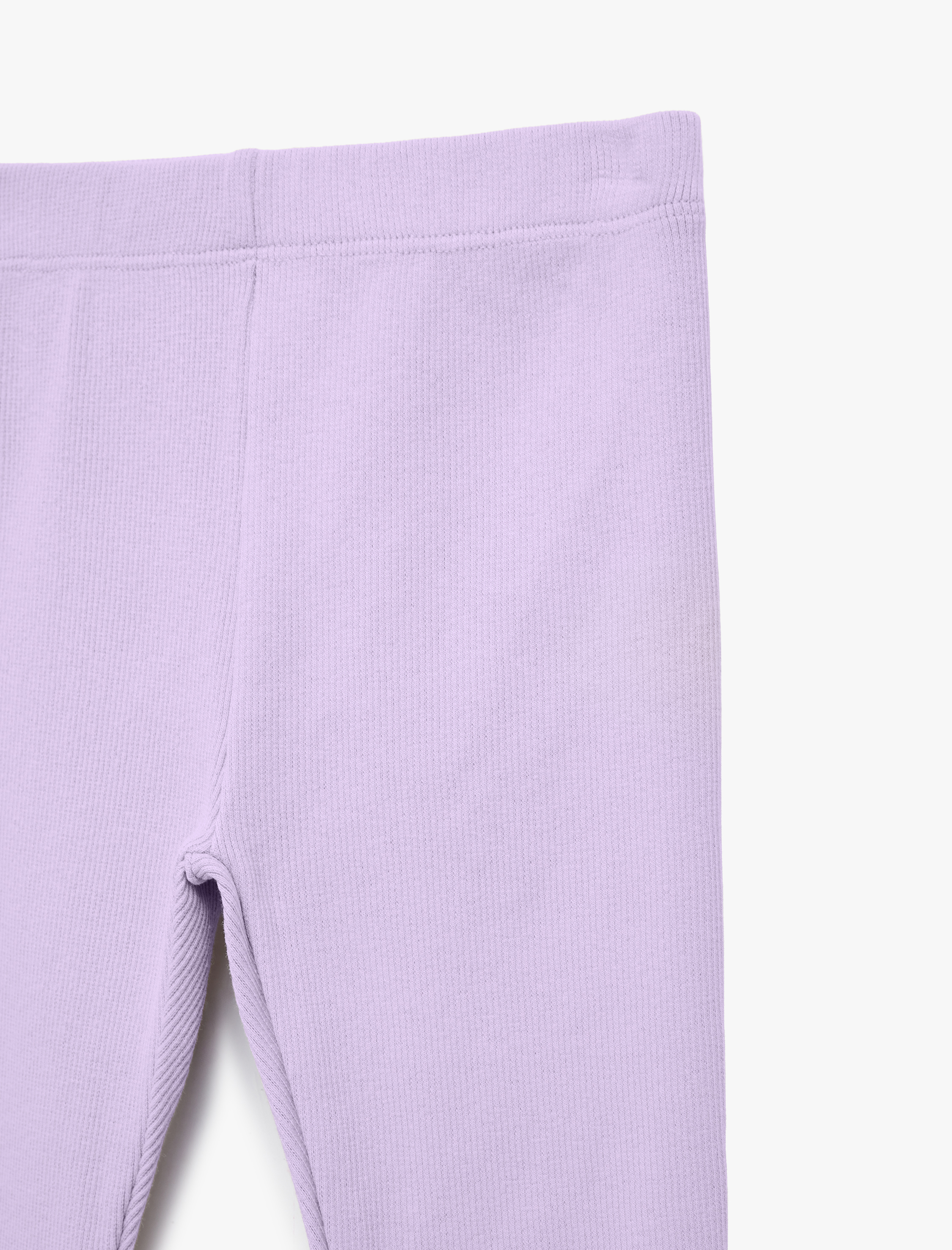  Kız Bebek Beli Lastikli Pamuklu Fitilli Basic Tayt