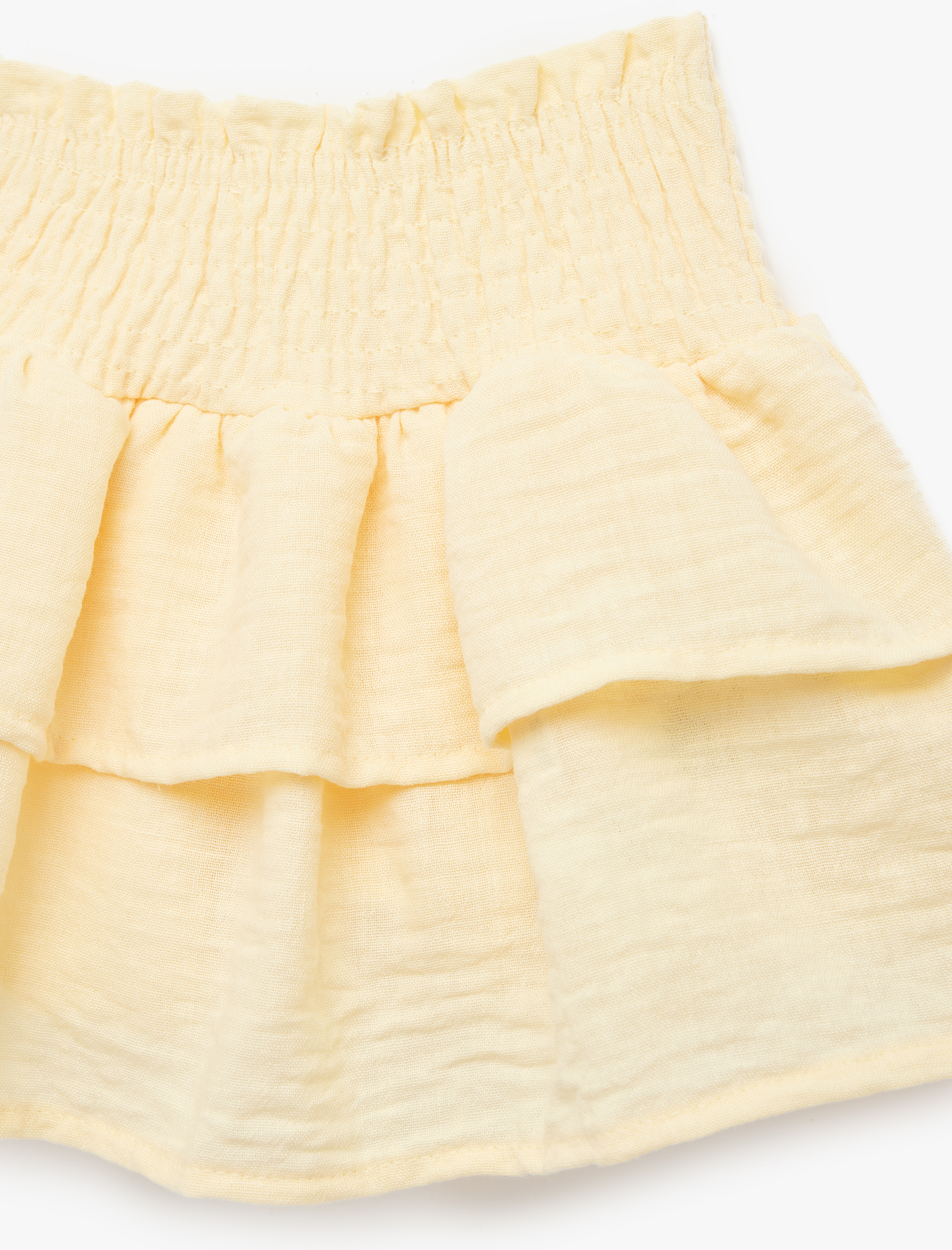  Kız Bebek Gipeli Katmanlı Diz Üstü Fırfırlı Etek