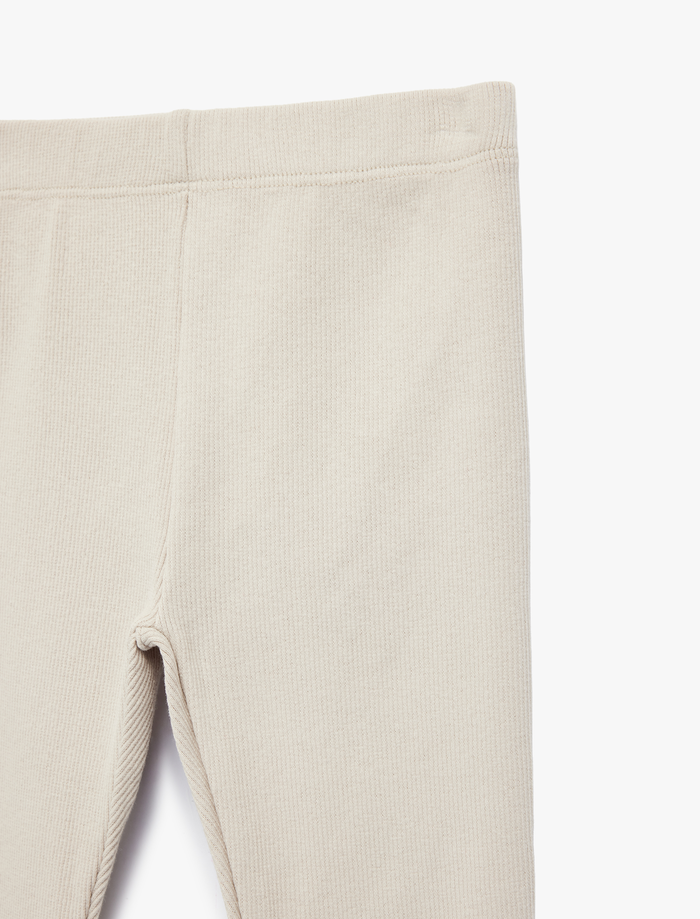  Kız Bebek Beli Lastikli Pamuklu Fitilli Basic Tayt