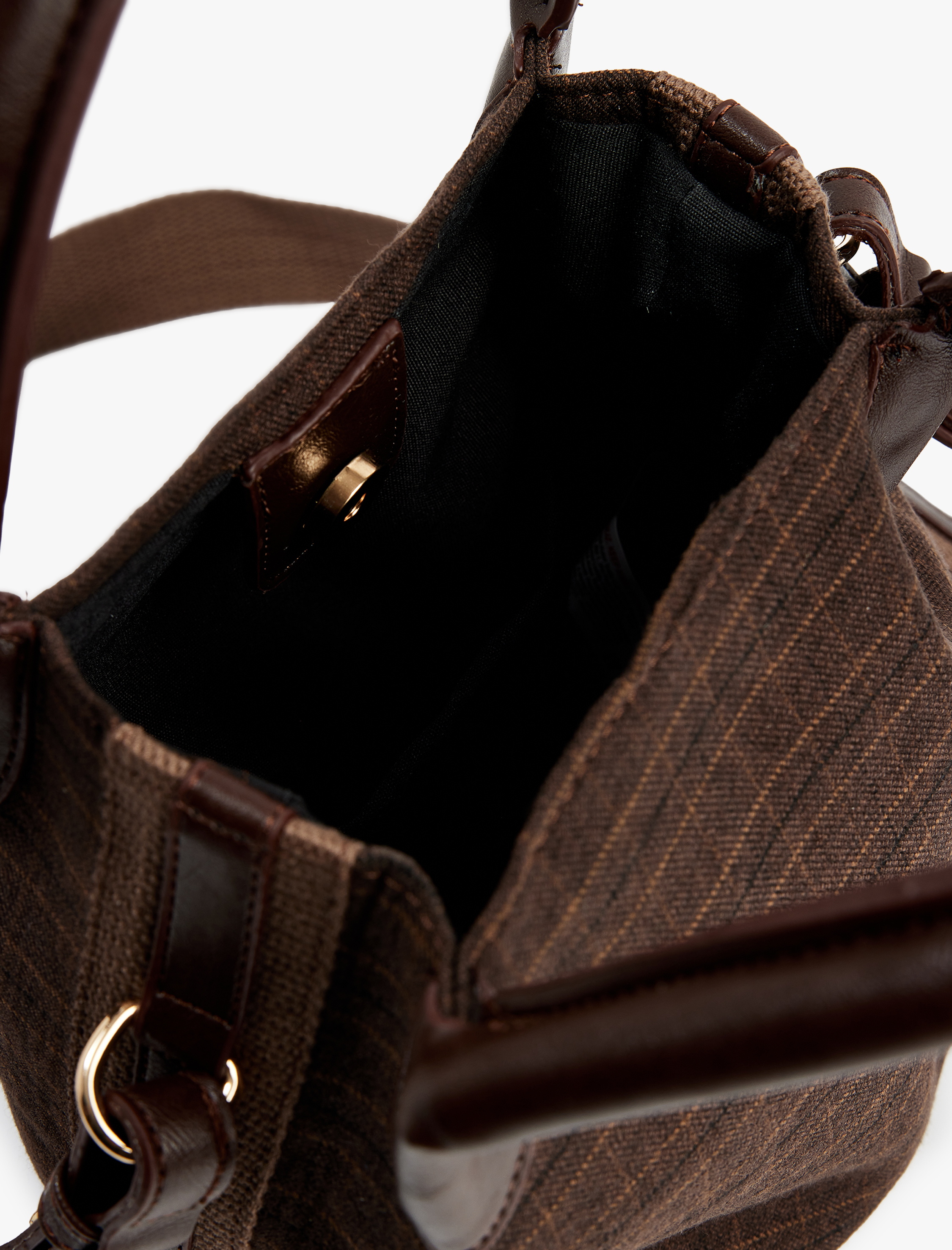  Kadın Saplı Ekose Çapraz Çanta