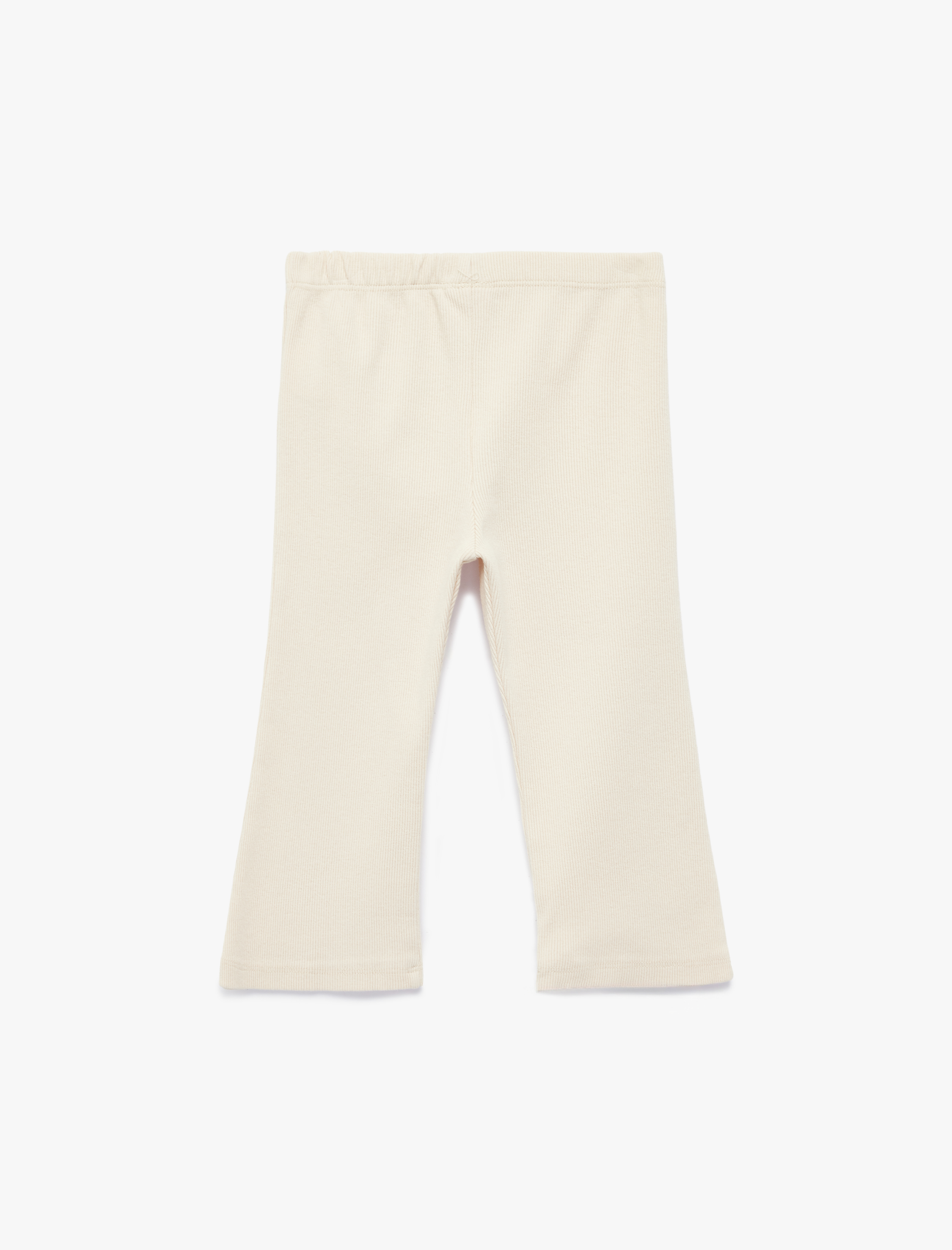  Kız Bebek Pamuklu Beli Lastikli Kaşkorse Basic İspanyol Paça Tayt