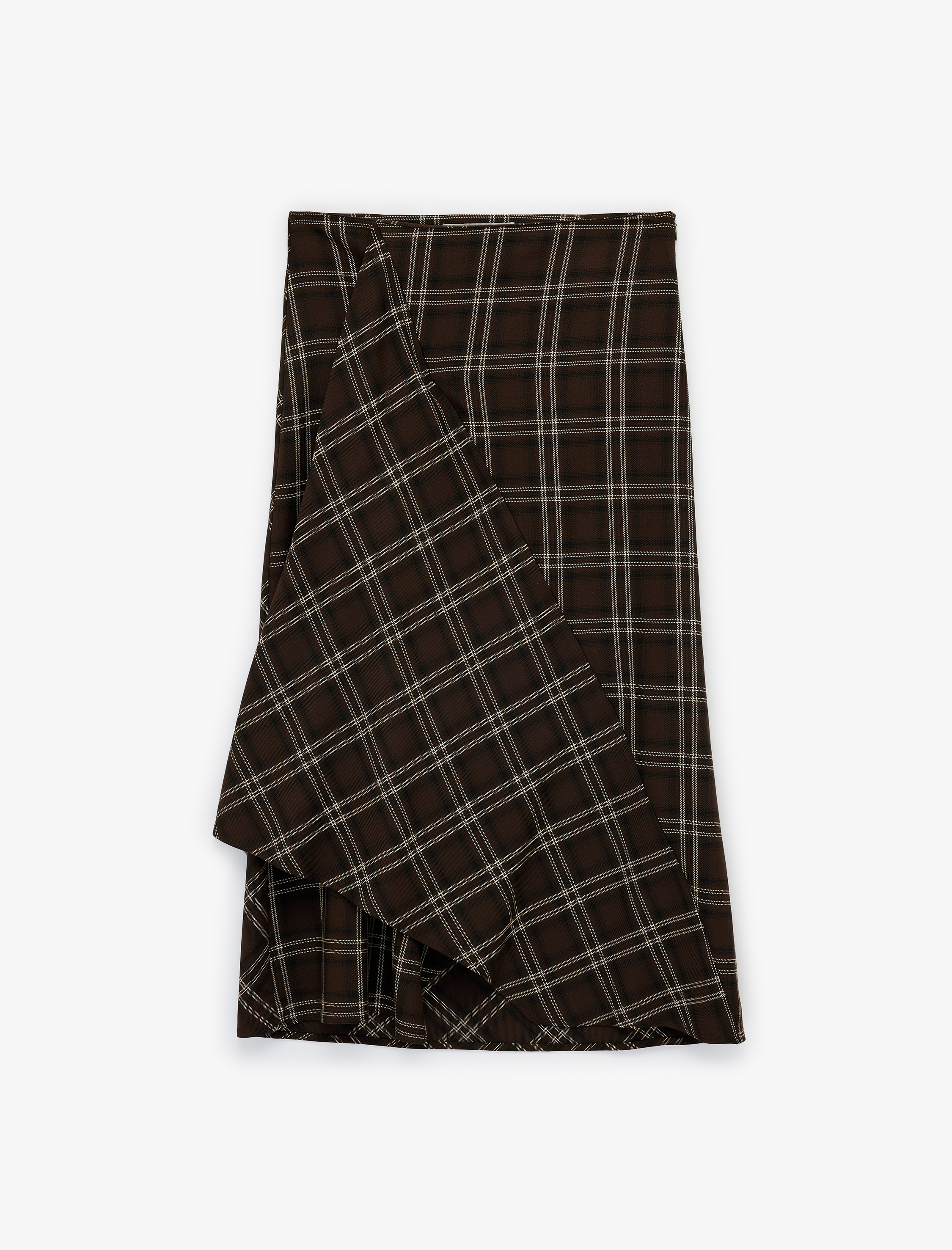   Normal Bel A Kesim Kareli Uzun Etek