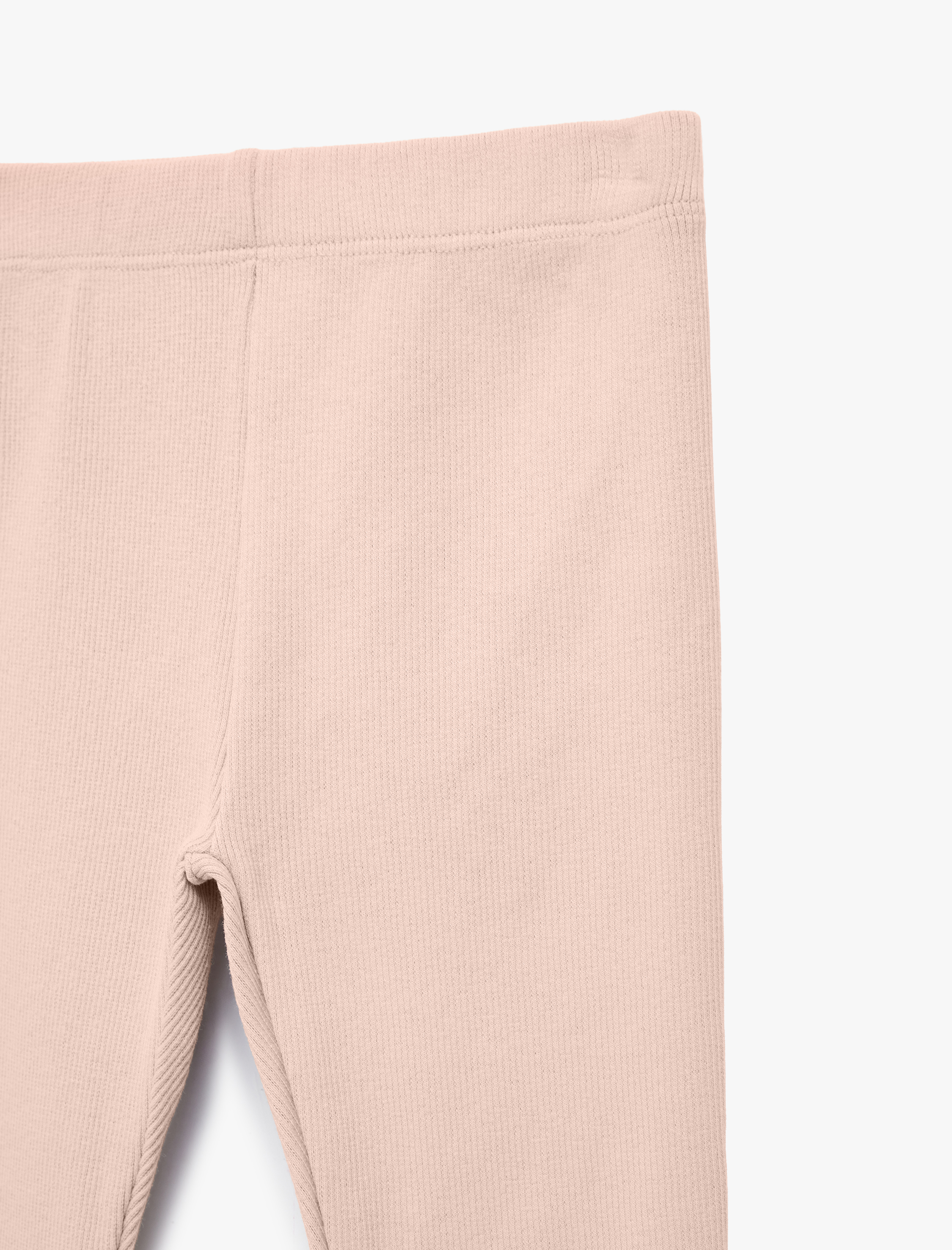  Kız Bebek Beli Lastikli Pamuklu Fitilli Basic Tayt