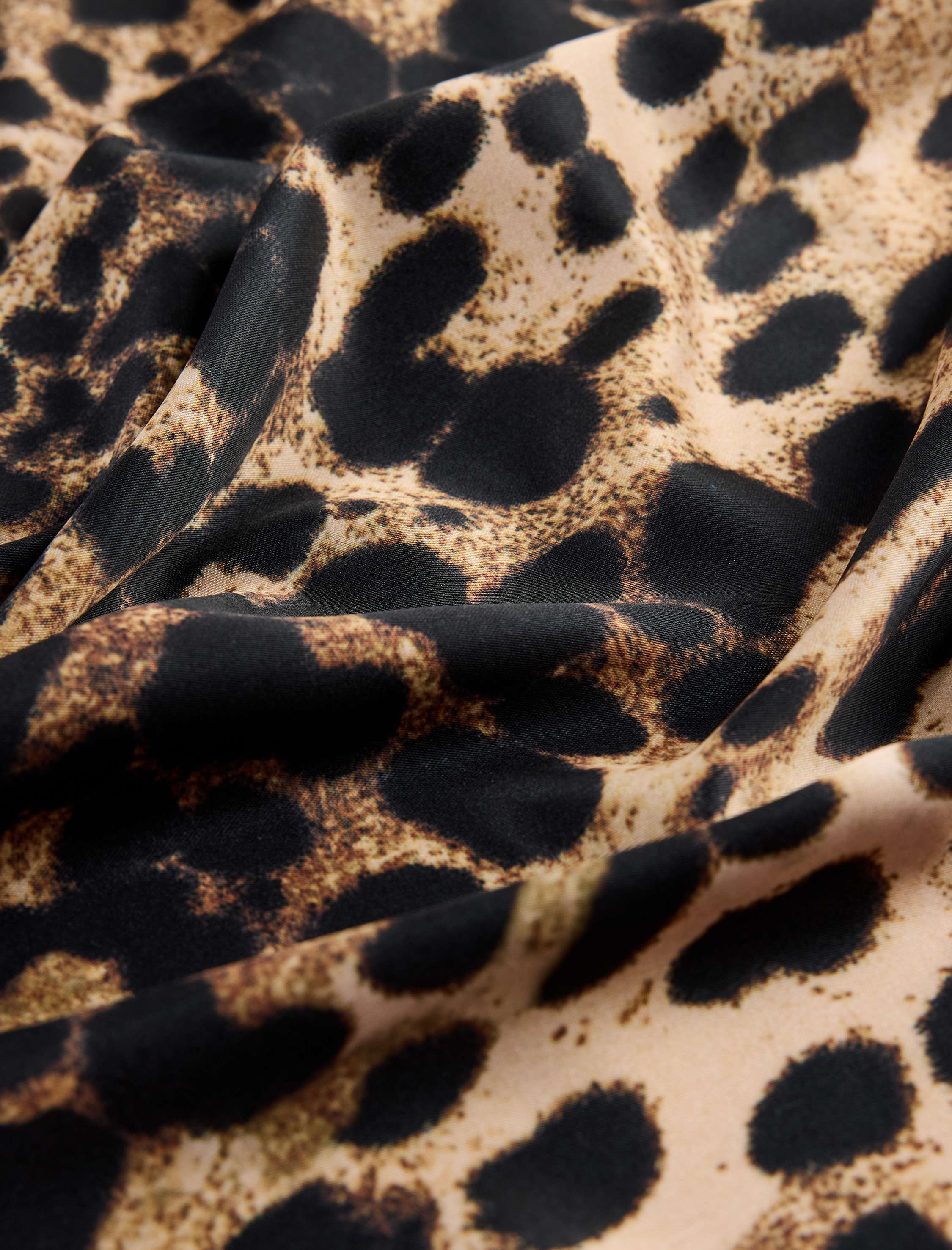  Kadın Leopar Desenli Kare Şal