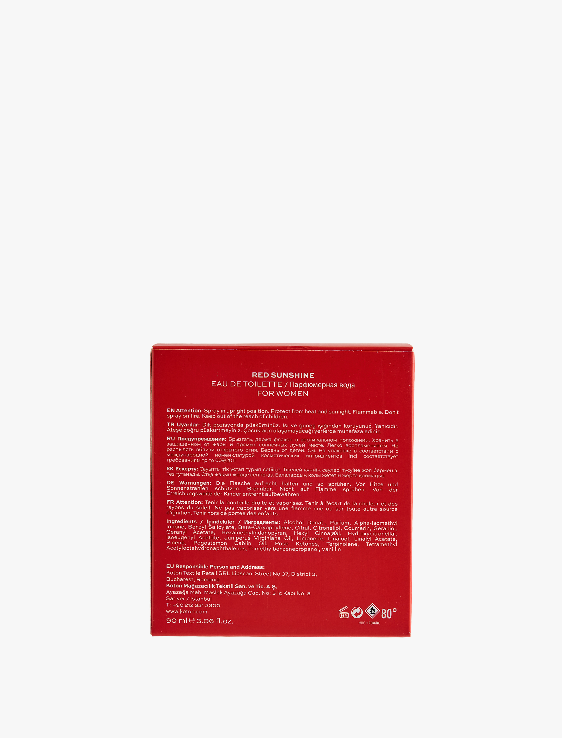  Kadın Parfüm Red Sunshine 90 ML