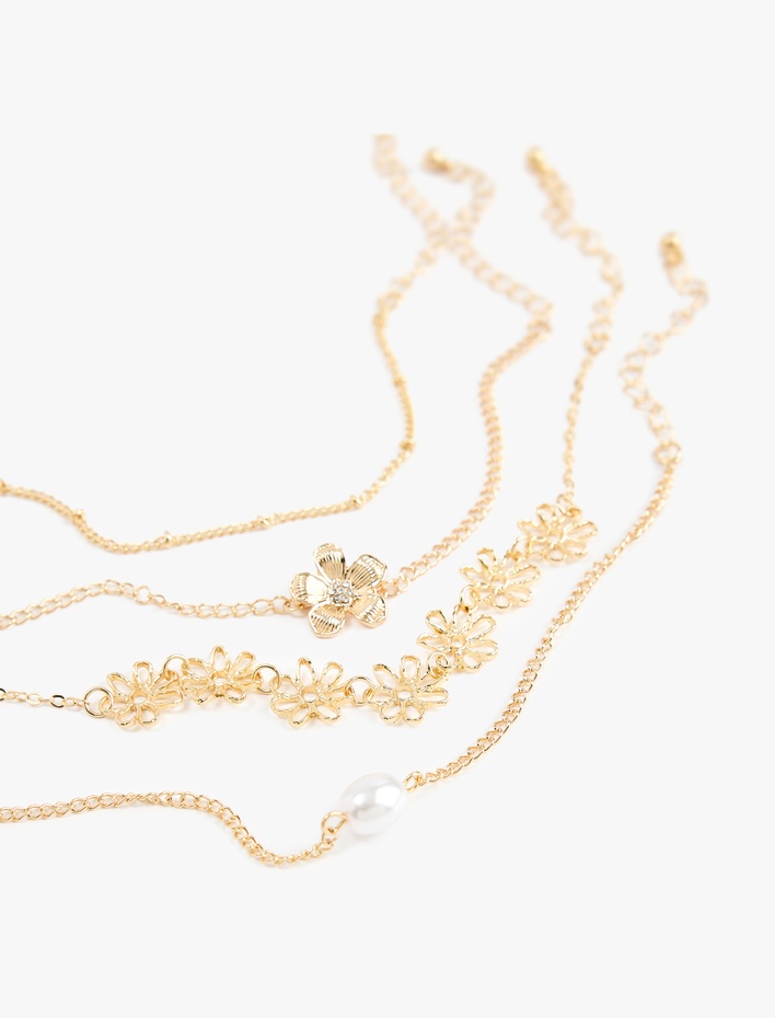 Kadın 4'lü Zincir Bileklik Seti