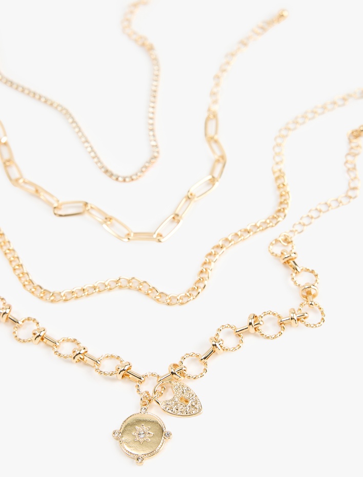 Kadın 4'lü Zincir Bileklik Seti