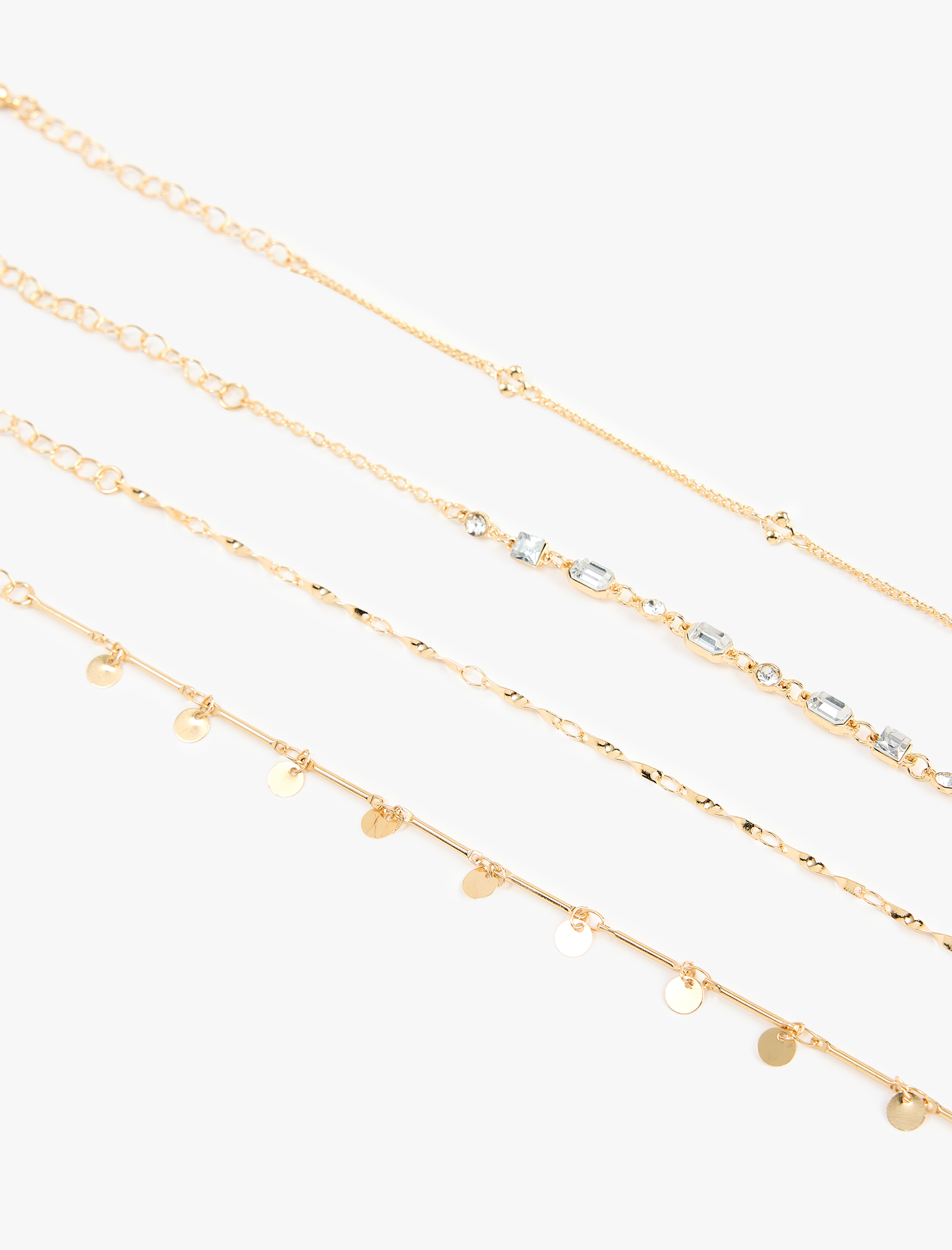  Kadın 4'lü Zincir Bileklik Seti