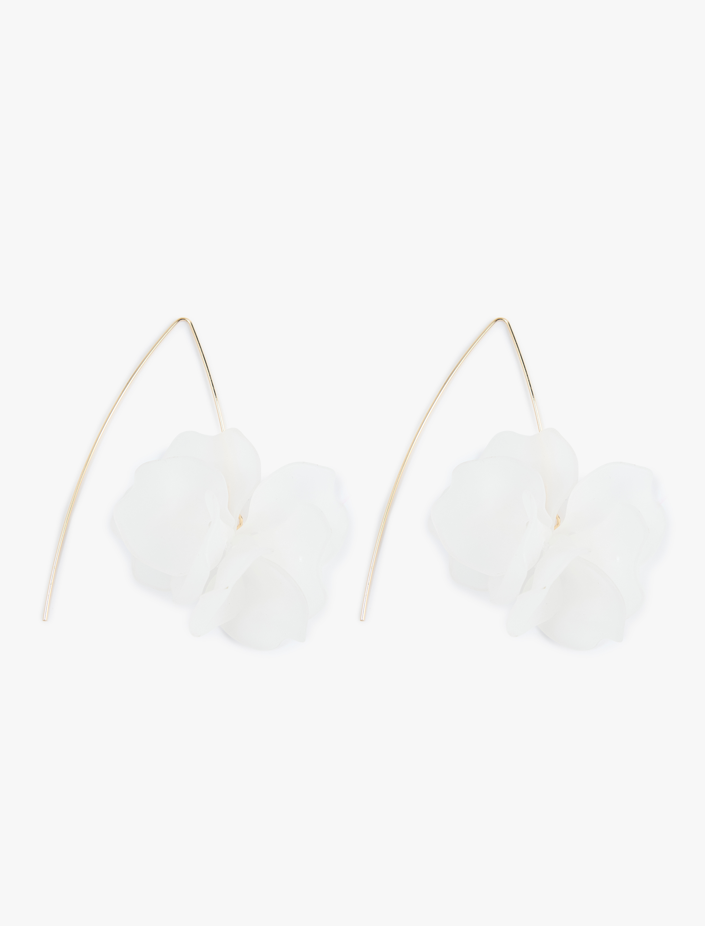  Kadın Büyük Sallantılı Çiçekli Küpe