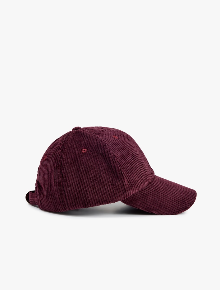 Kadın Fitilli Kadife Kep Şapka