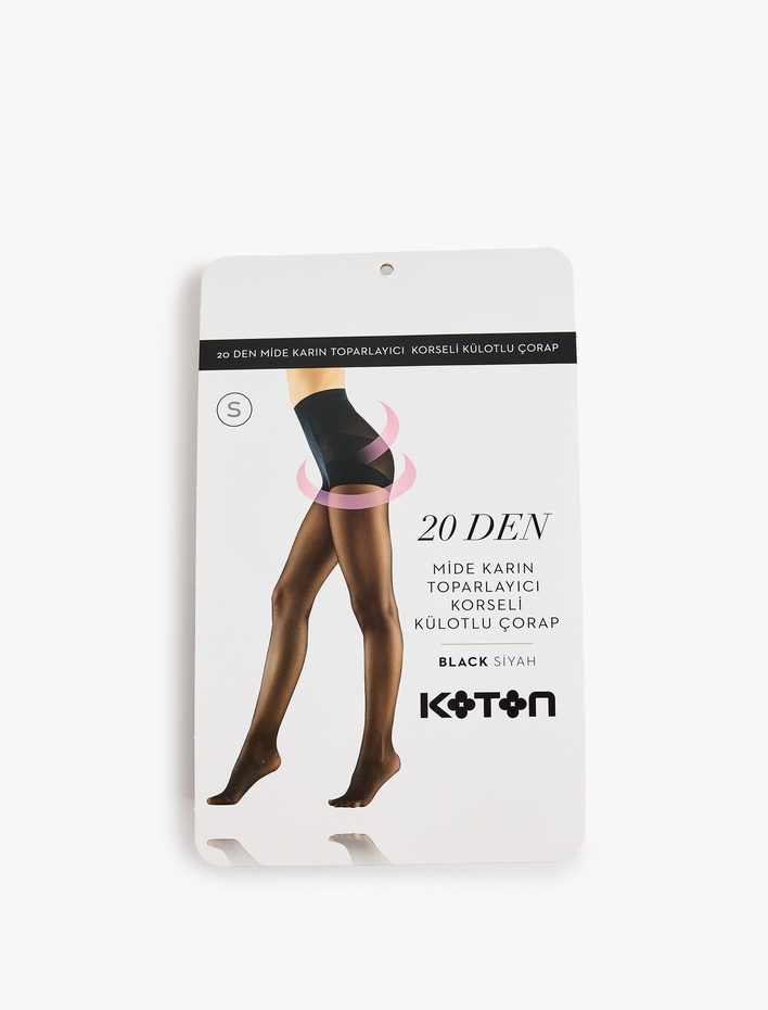 Kadın Korseli 20 Den Külotlu Çorap