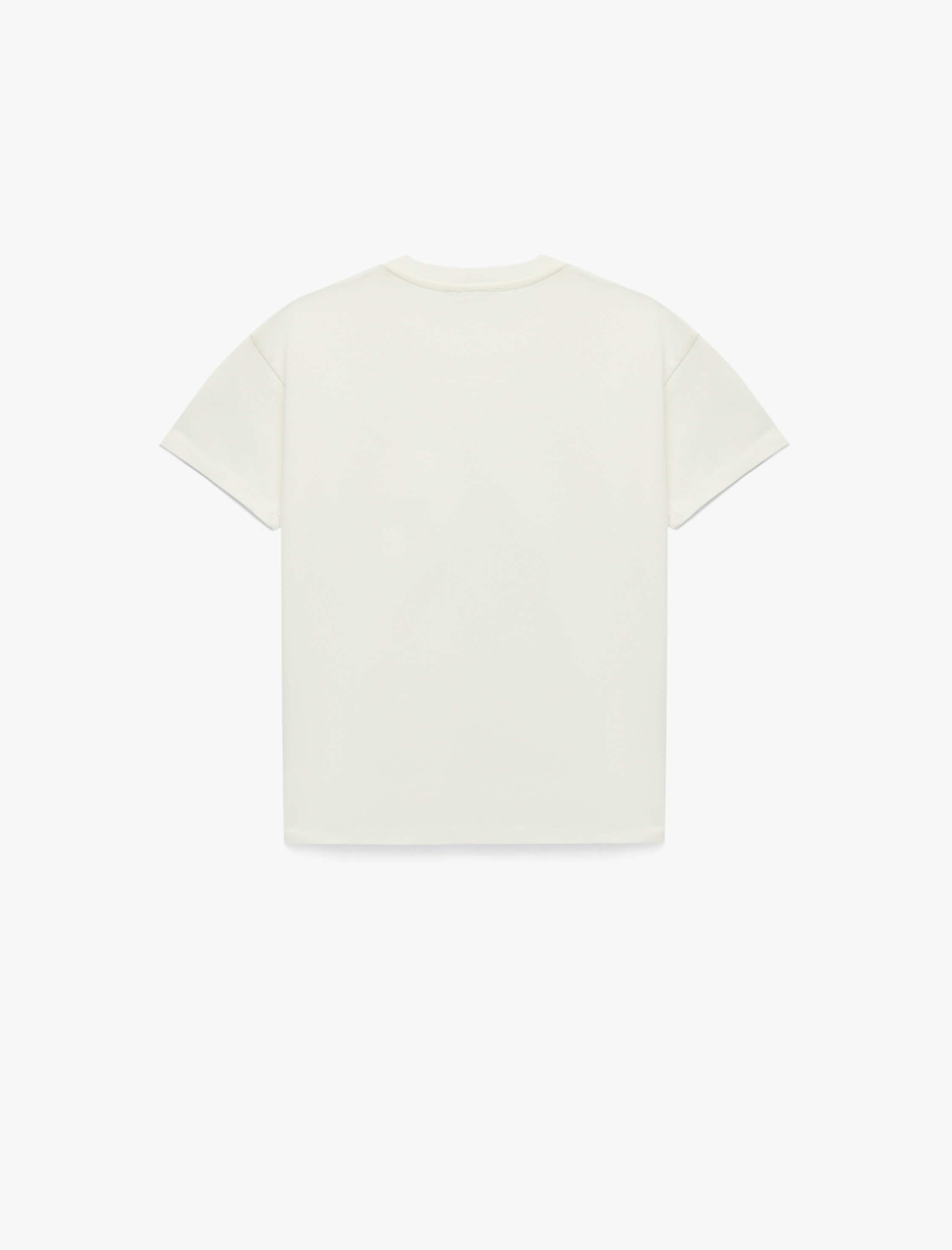  Erkek Çocuk Bisiklet Yaka Kısa Kollu Nakışlı Tek Cepli Pamuklu Oversize Tişört