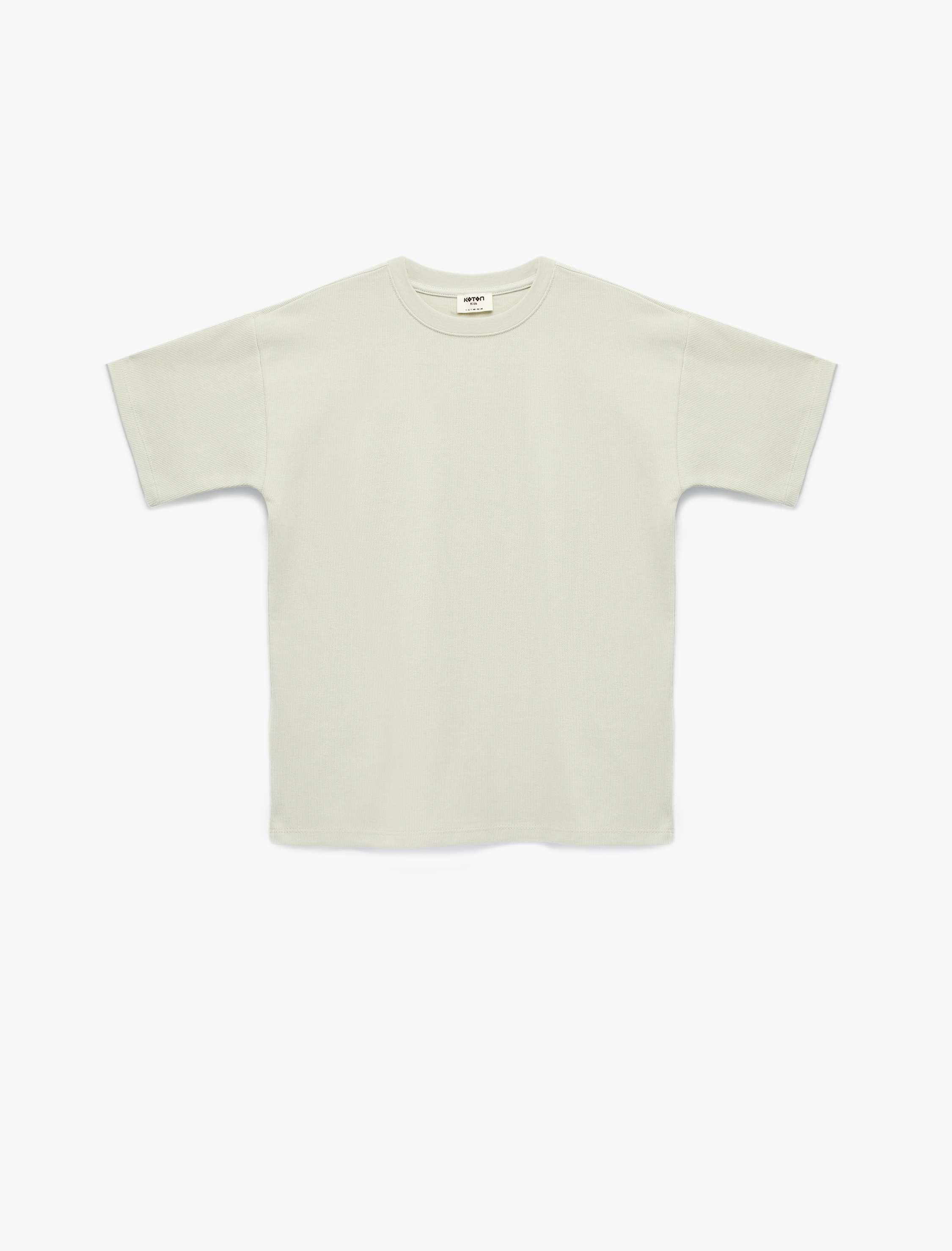  Erkek Çocuk Pamuklu Kısa Kollu Bisiklet Yaka Basic Tişört