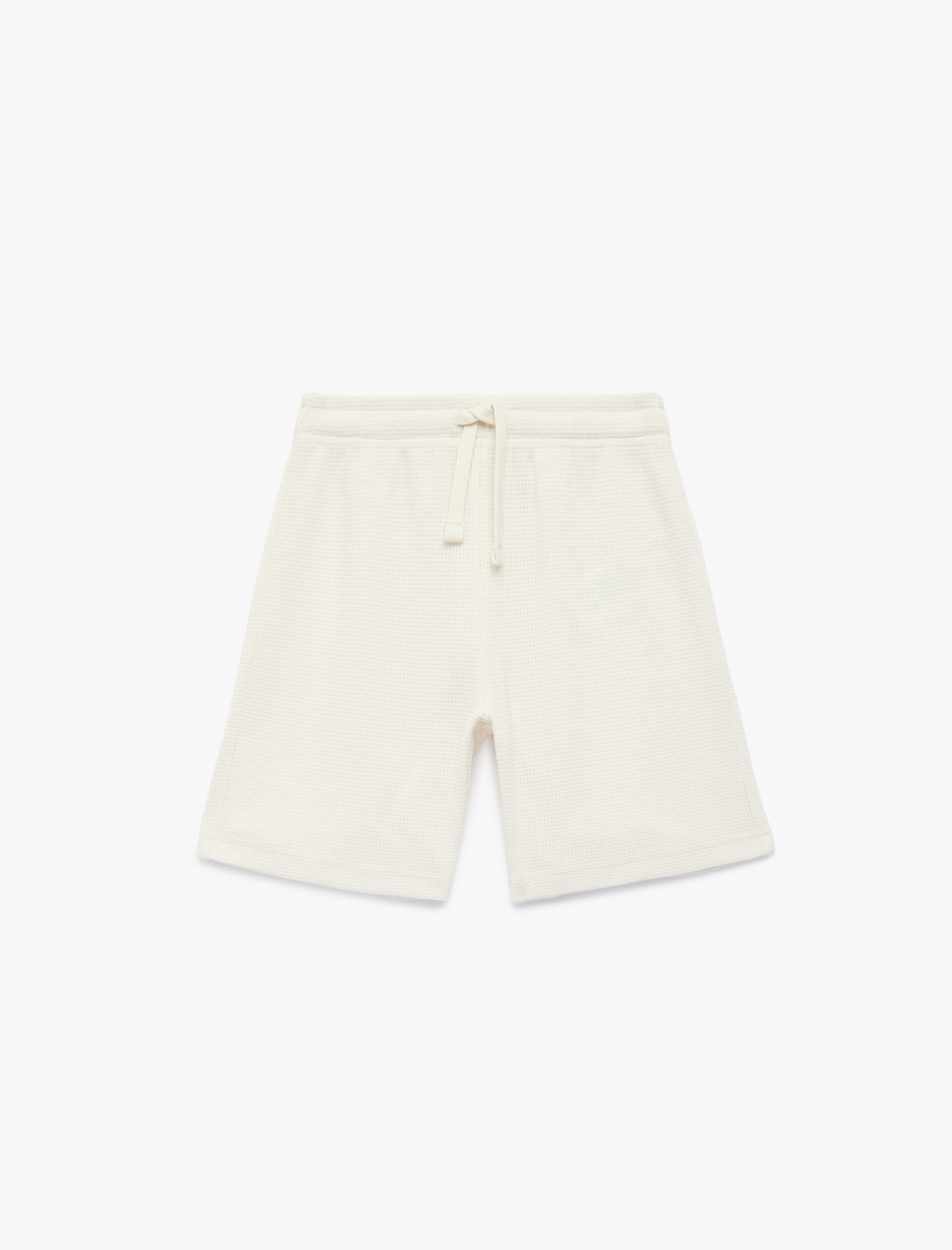  Erkek Çocuk Beli Bağcıklı Pamuklu Basic Şort