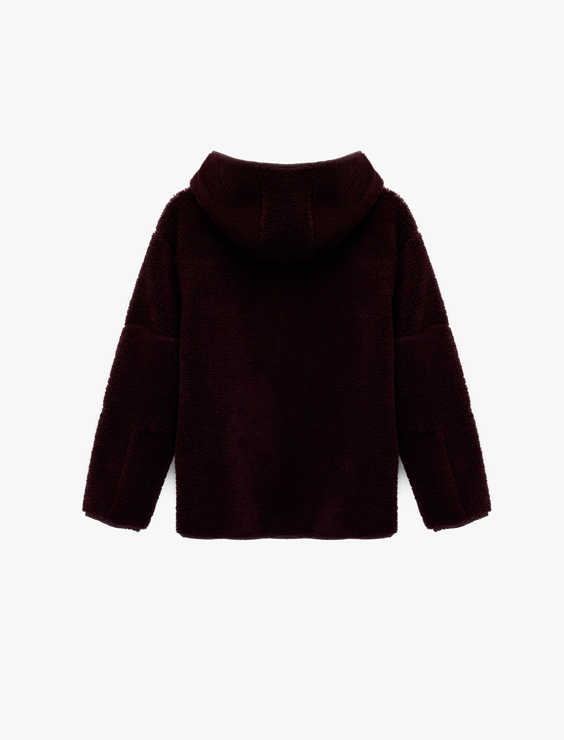   Kapüşonlu Uzun Kollu Fermuar Detaylı Ceket