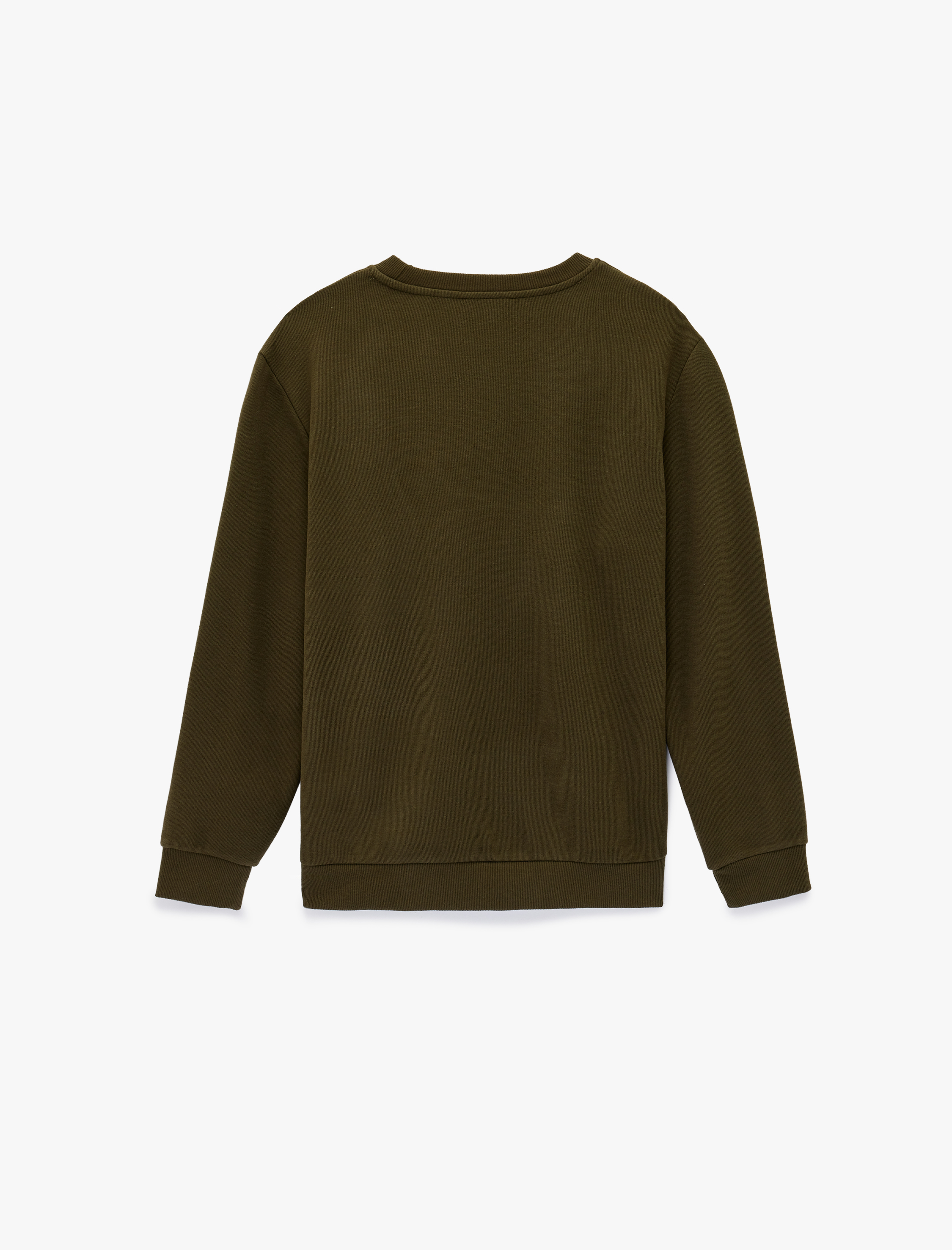   Regular Fit Uzun Kollu Baskılı Bisiklet Yaka Sweatshirt