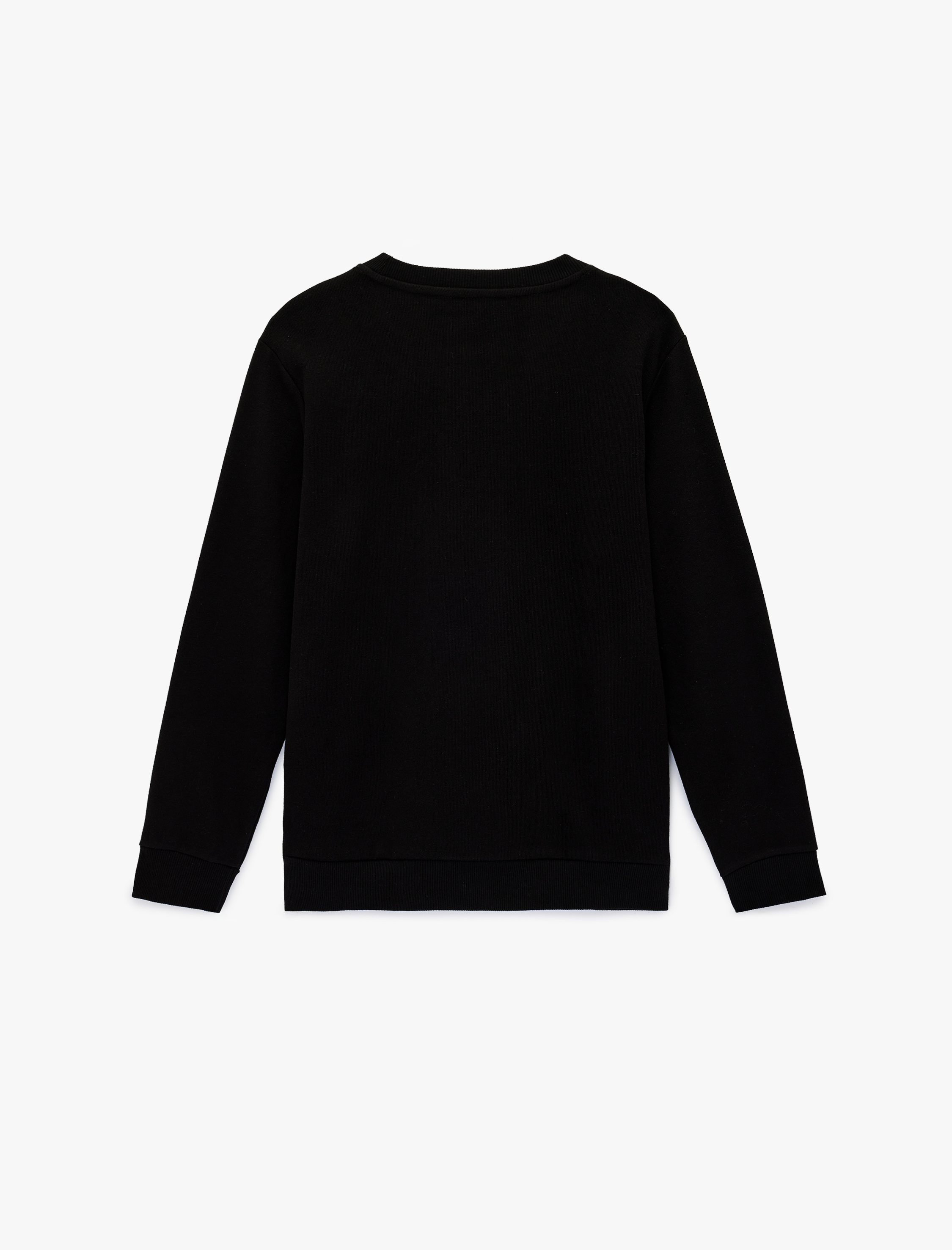   Regular Fit Uzun Kollu Baskılı Bisiklet Yaka Sweatshirt