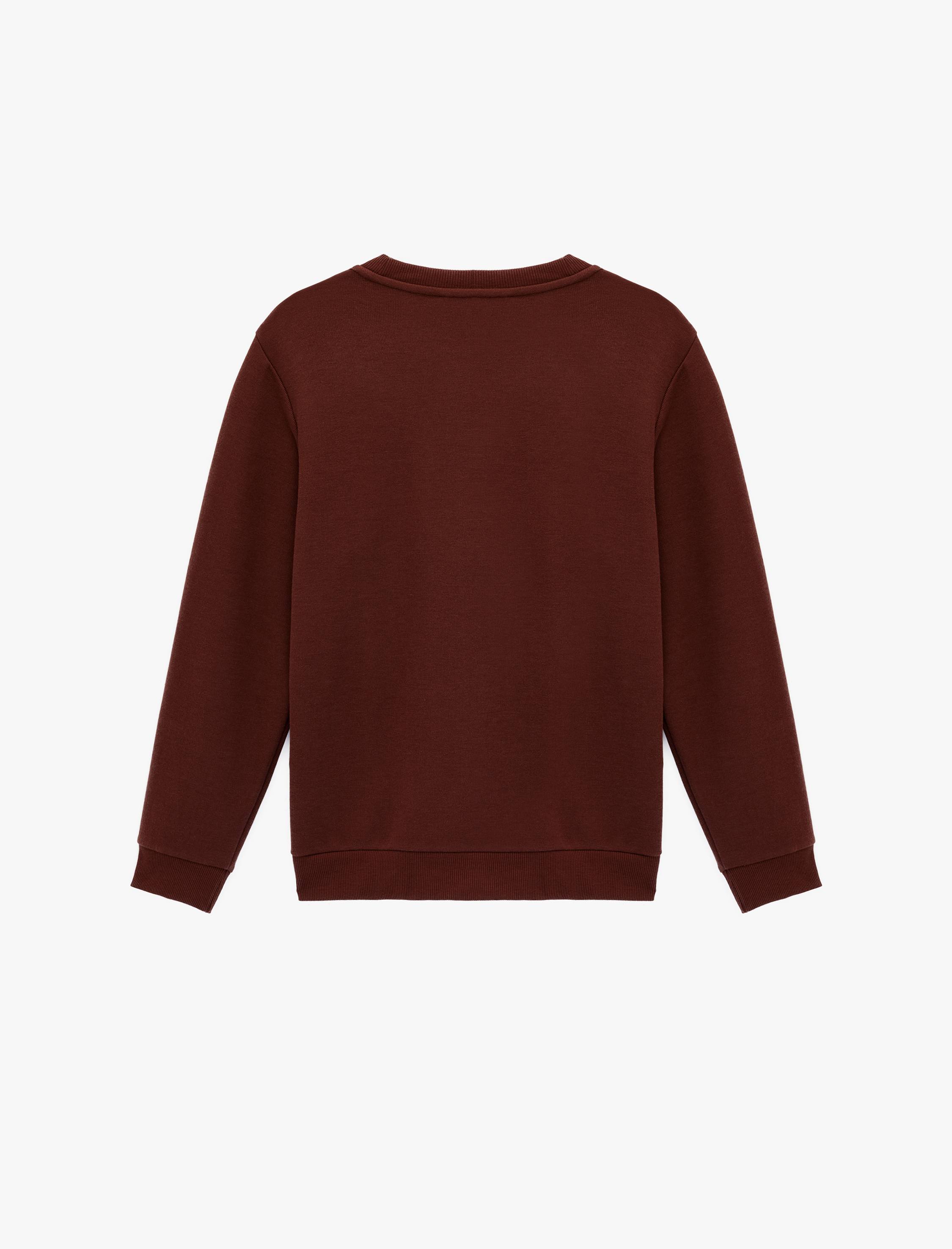   Regular Fit Uzun Kollu Baskılı Bisiklet Yaka Sweatshirt