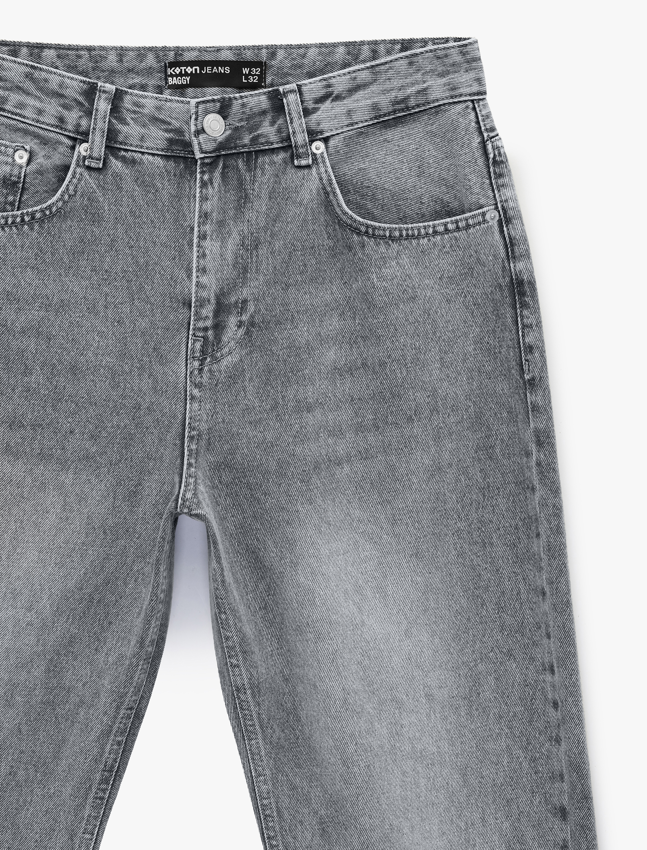   Normal Bel Oversize Geniş Paça Baggy Jean Pantolon - Baggy Jeans