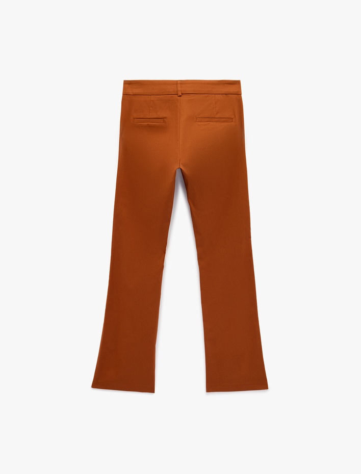  Slim Fit İspanyol Paça Pantolon