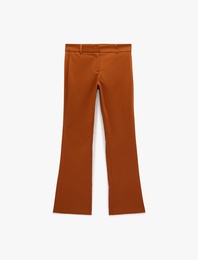 Slim Fit İspanyol Paça Pantolon