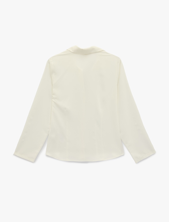  Slim Fit Uzun Kollu Düğmeli Klasik Yaka Gömlek