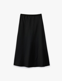 Regular Fit Balık Kesim Midi Etek