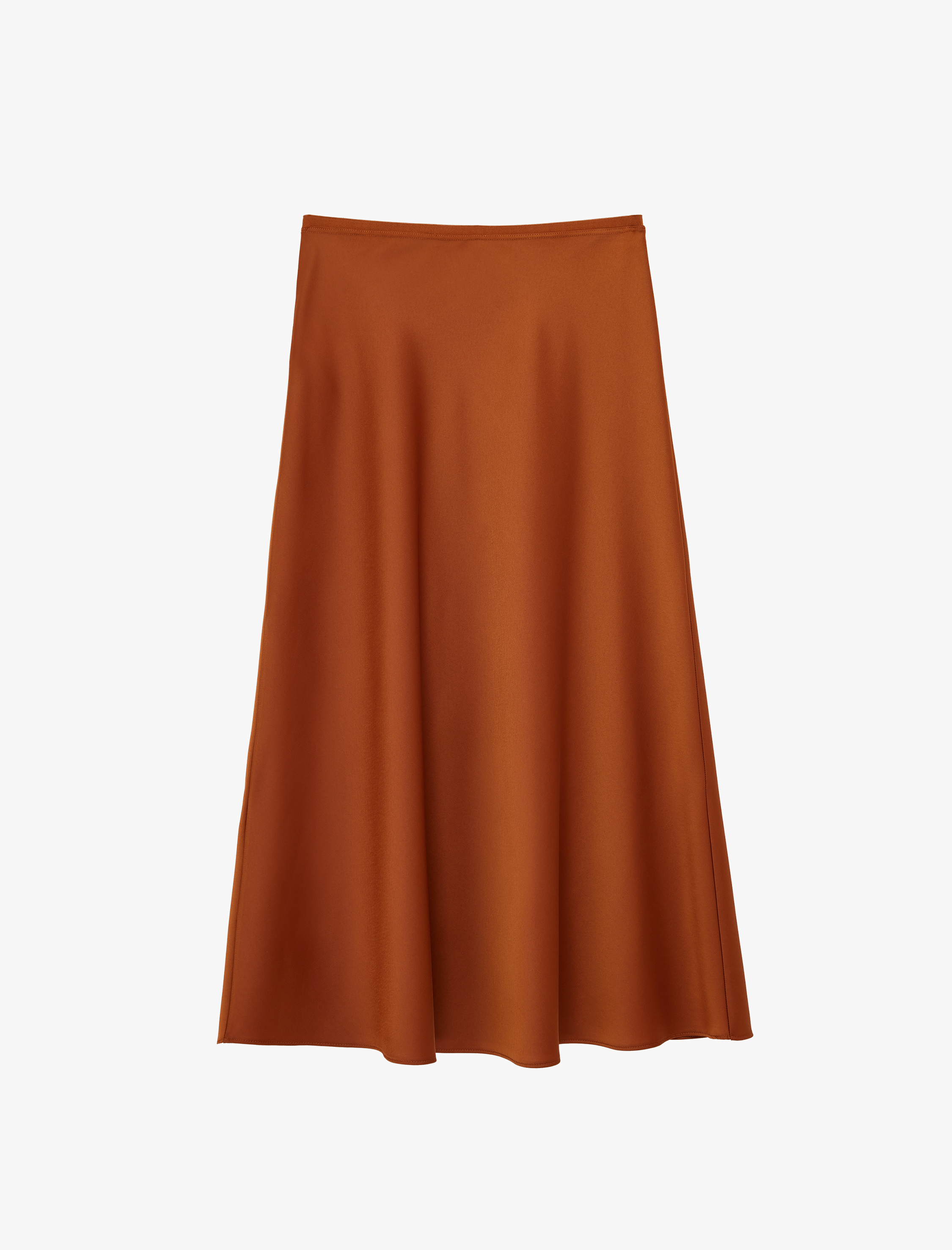   Regular Fit Balık Kesim Midi Etek