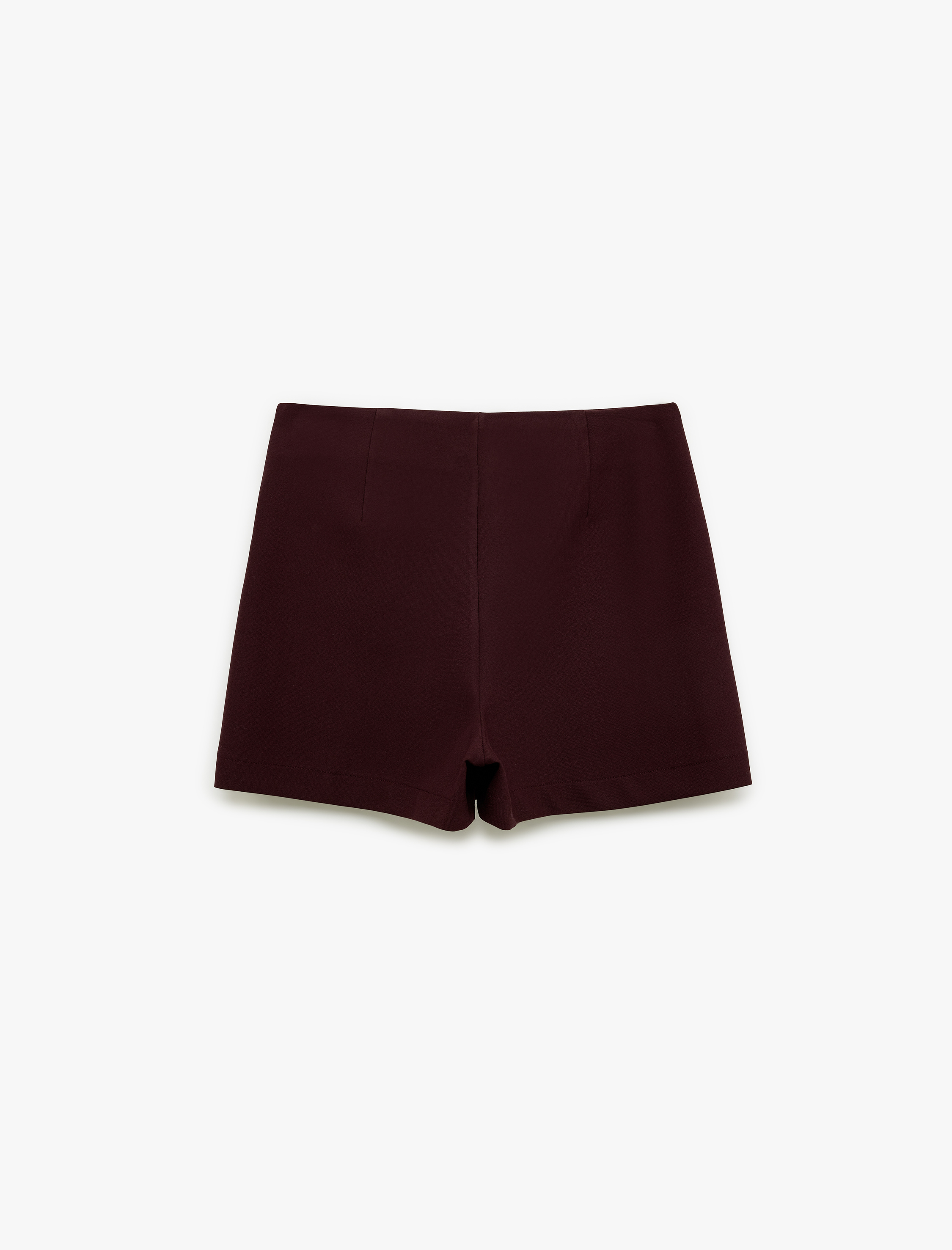   Viskon Karışımlı Kemer Detaylı Mini Şort Etek
