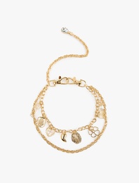 Zincirli Sallantılı Çelik Karışımlı Çanta Aksesuarı - Koton X Sima Tarkan