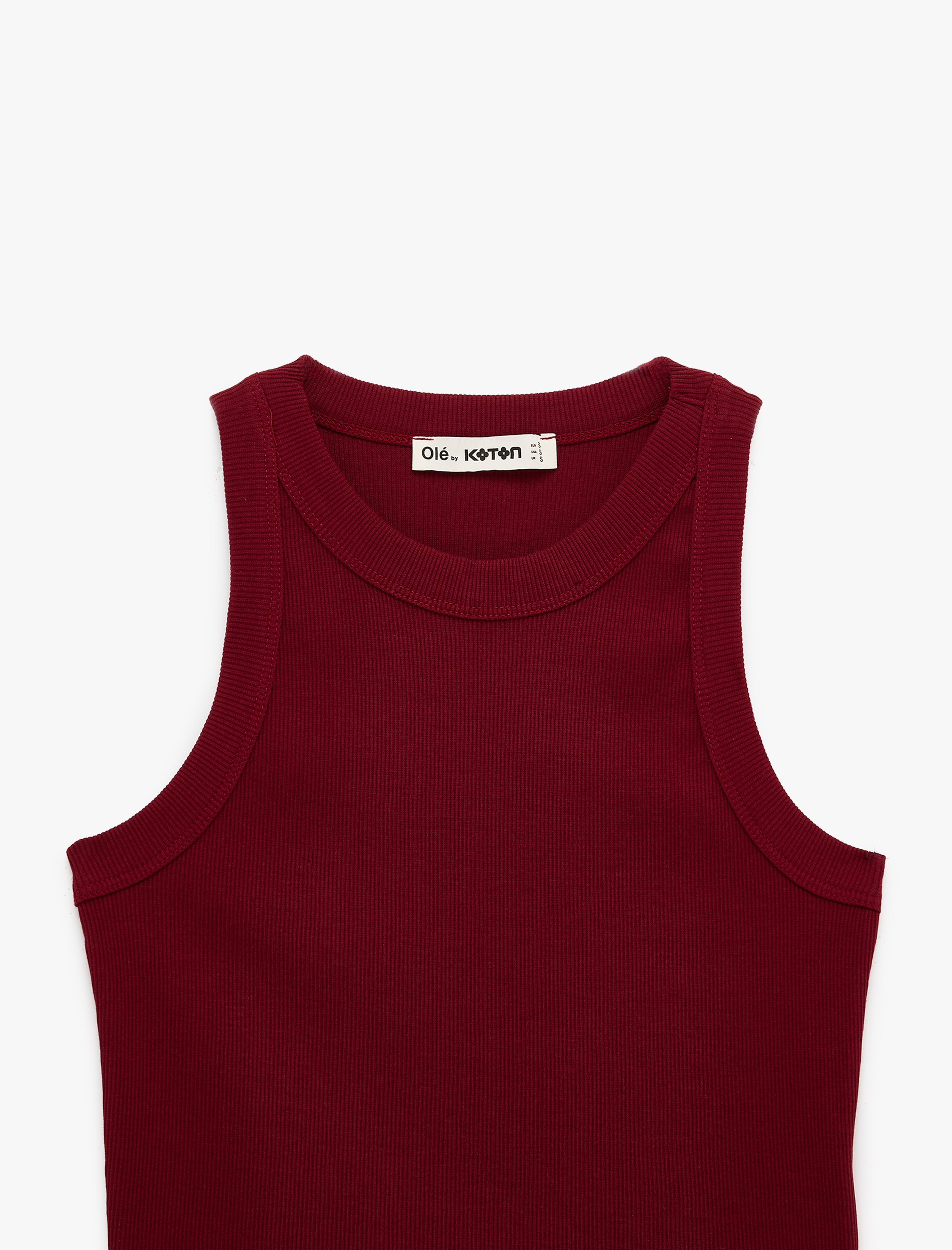   Slim Fit Kolsuz Halter Yaka Bluz