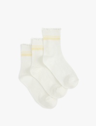 3'lü Pamuklu Çorap Seti