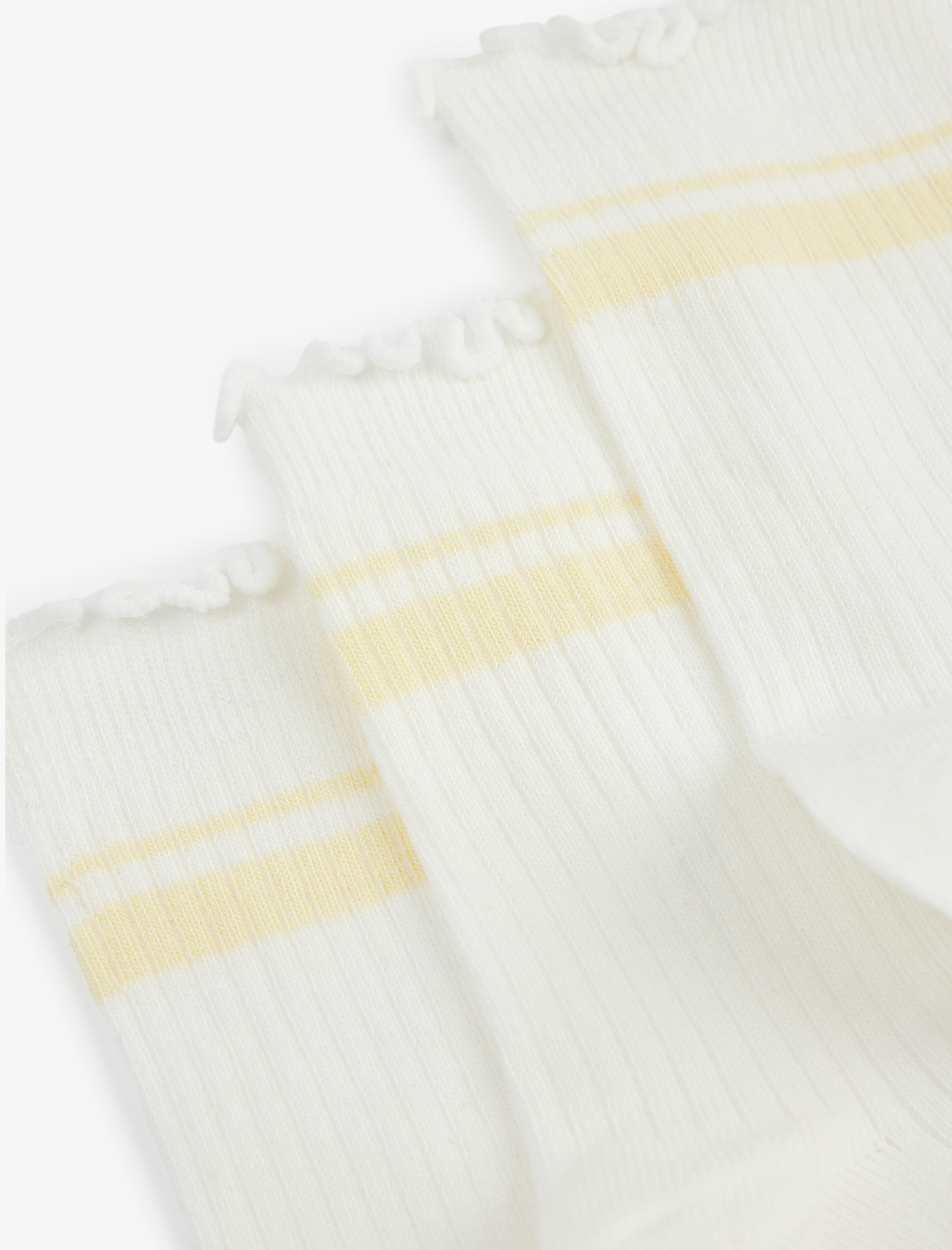  Kız Çocuk 3'lü Pamuklu Çorap Seti