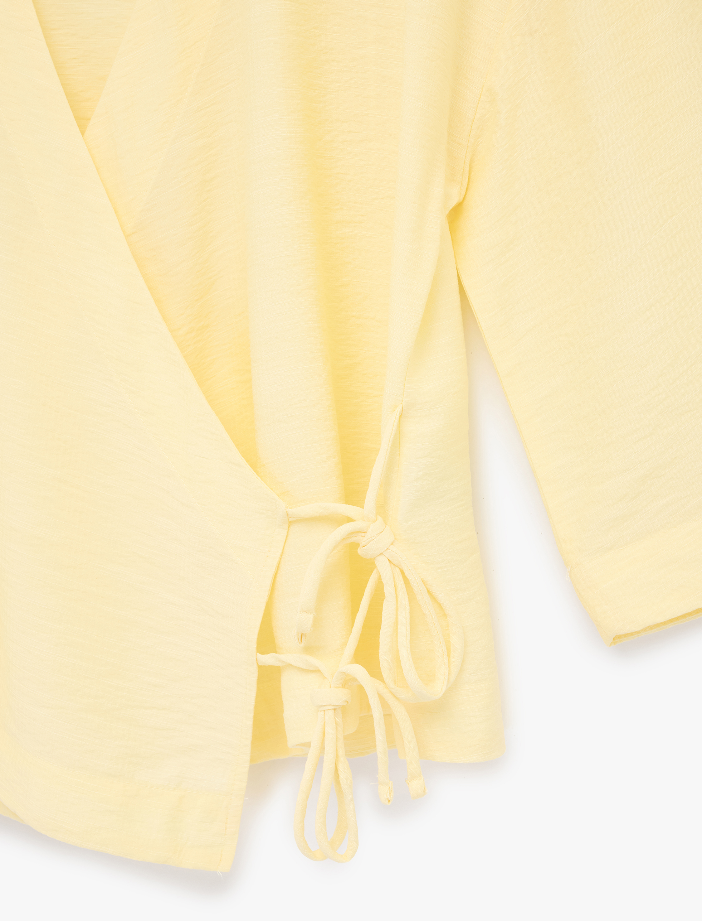   Kruvaze Yaka Yarım Kol Viskon Kimono