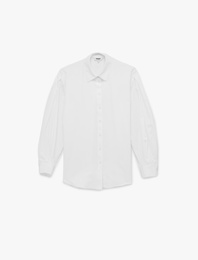 Klasik Yaka Uzun Kollu Düğmeli Gömlek