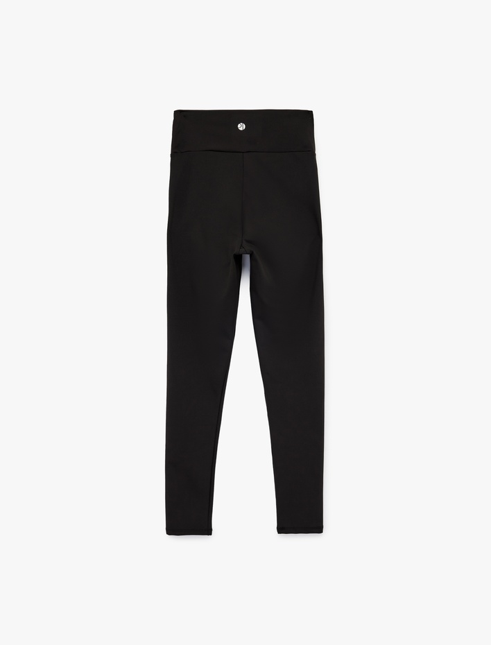  Yüksek Bel Slim Fit Spor Tayt