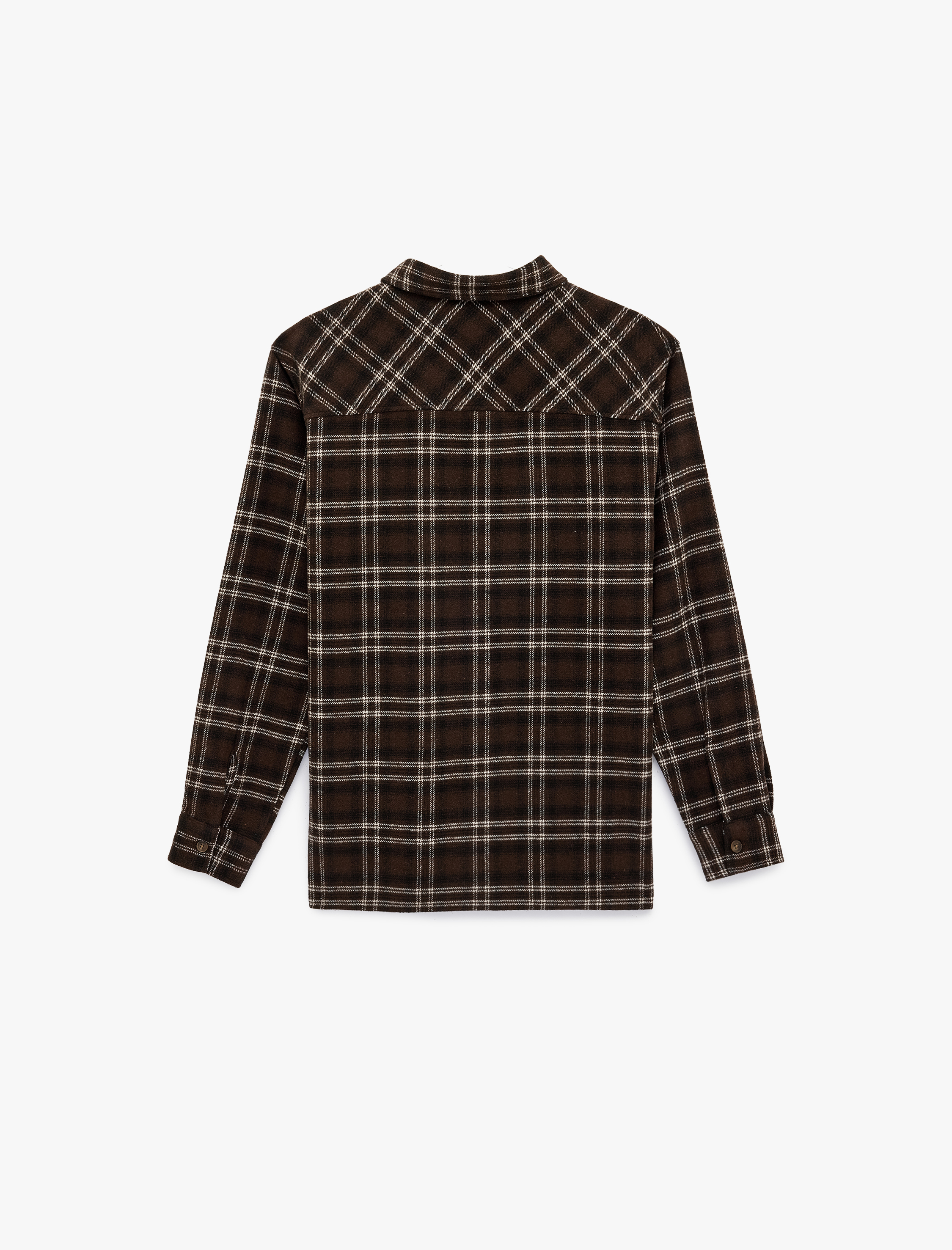   Regular Fit Uzun Kollu Klasik Yaka Oduncu Gömleği