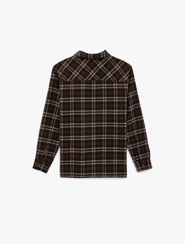  Regular Fit Uzun Kollu Klasik Yaka Oduncu Gömleği