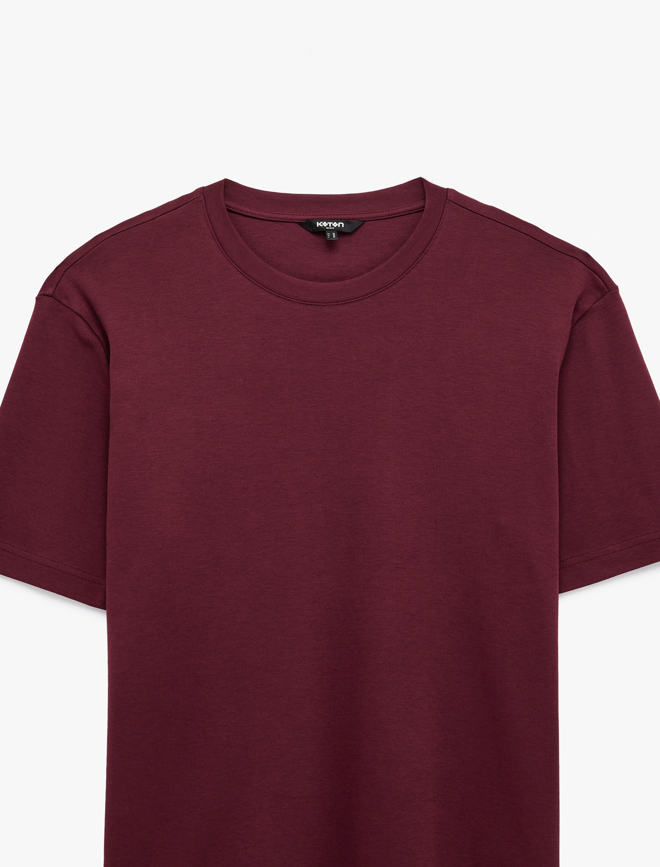   Regular Fit Kısa Kollu Pamuklu Bisiklet Yaka Tişört