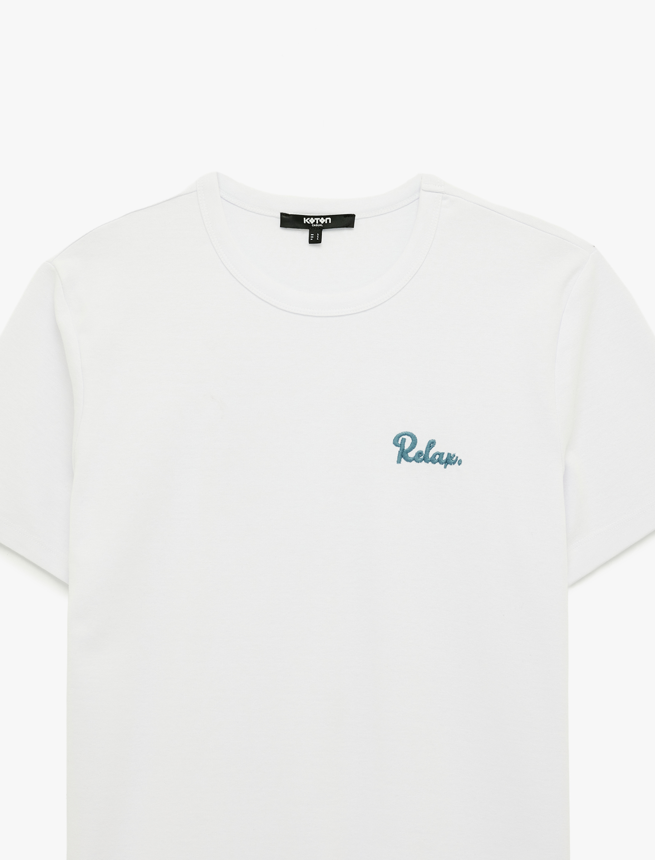   Slim Fit Kısa Kollu Bisiklet Yaka Baskılı Tişört