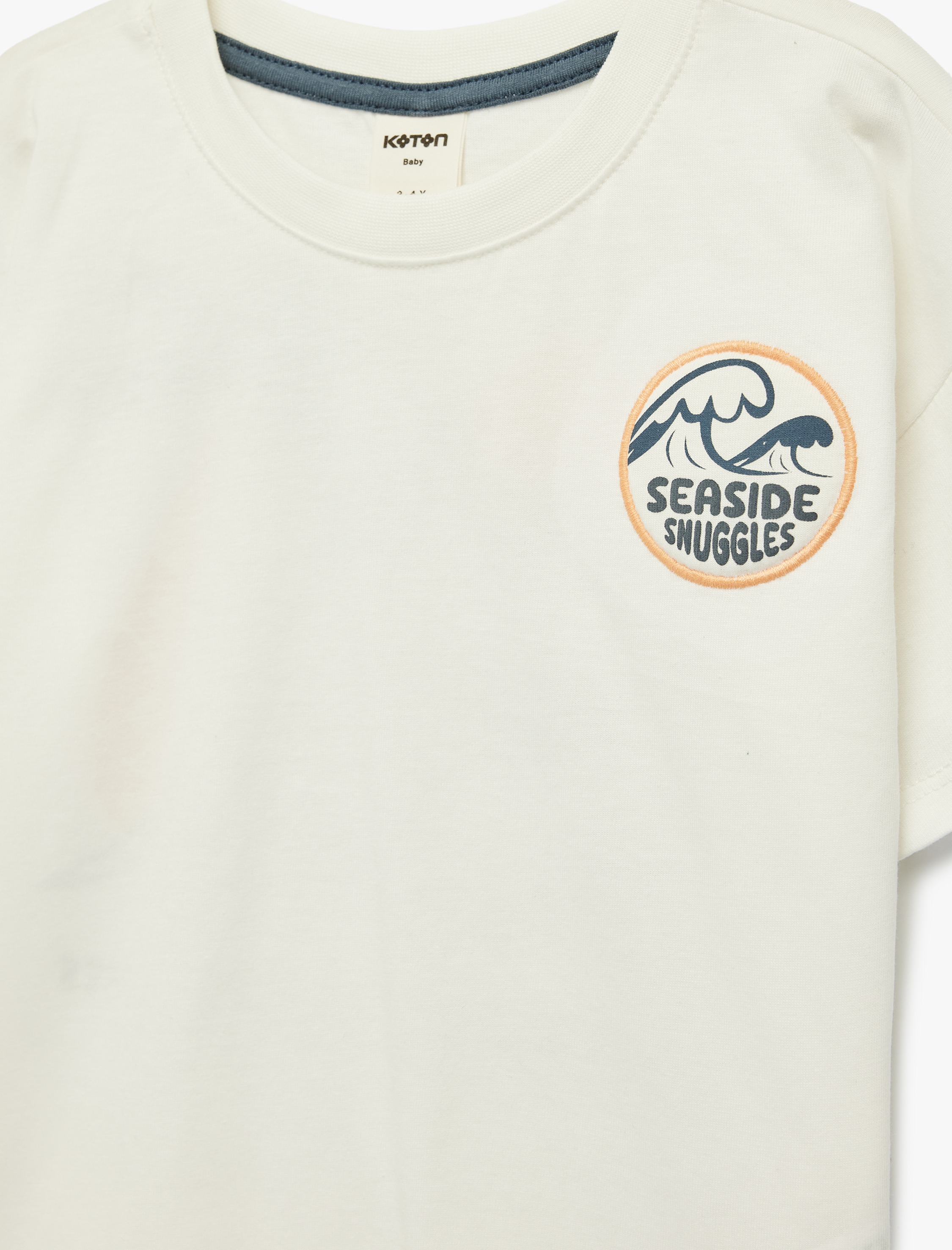  Erkek Bebek Baskılı Kısa Kollu Bisiklet Yaka Pamuklu Tişört